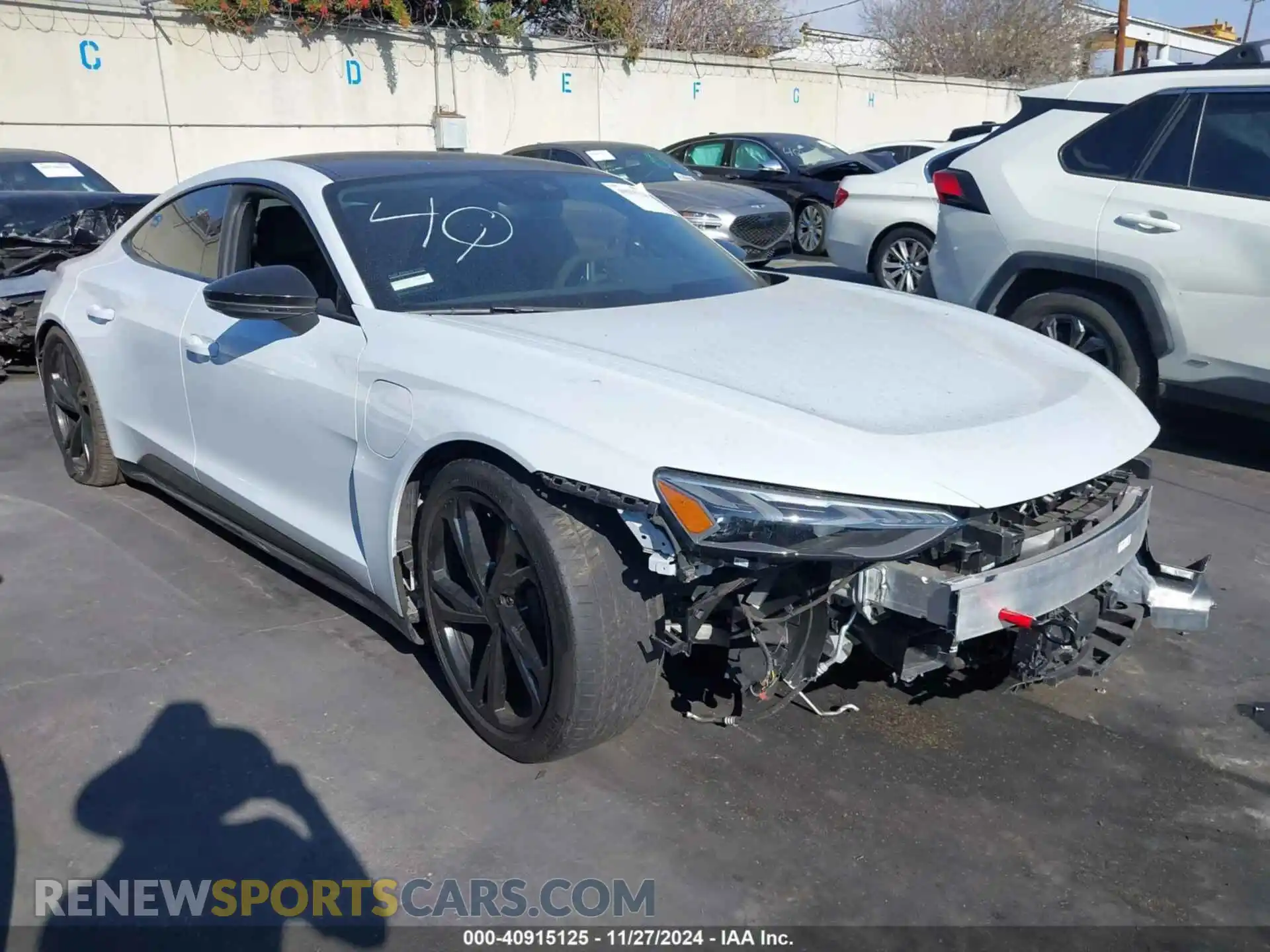 1 Photograph of a damaged car WAUDJBFW5P7002217 AUDI E-TRON GT 2023