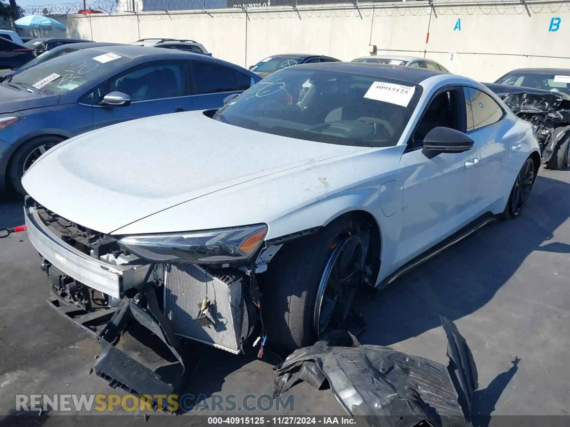 2 Photograph of a damaged car WAUDJBFW5P7002217 AUDI E-TRON GT 2023