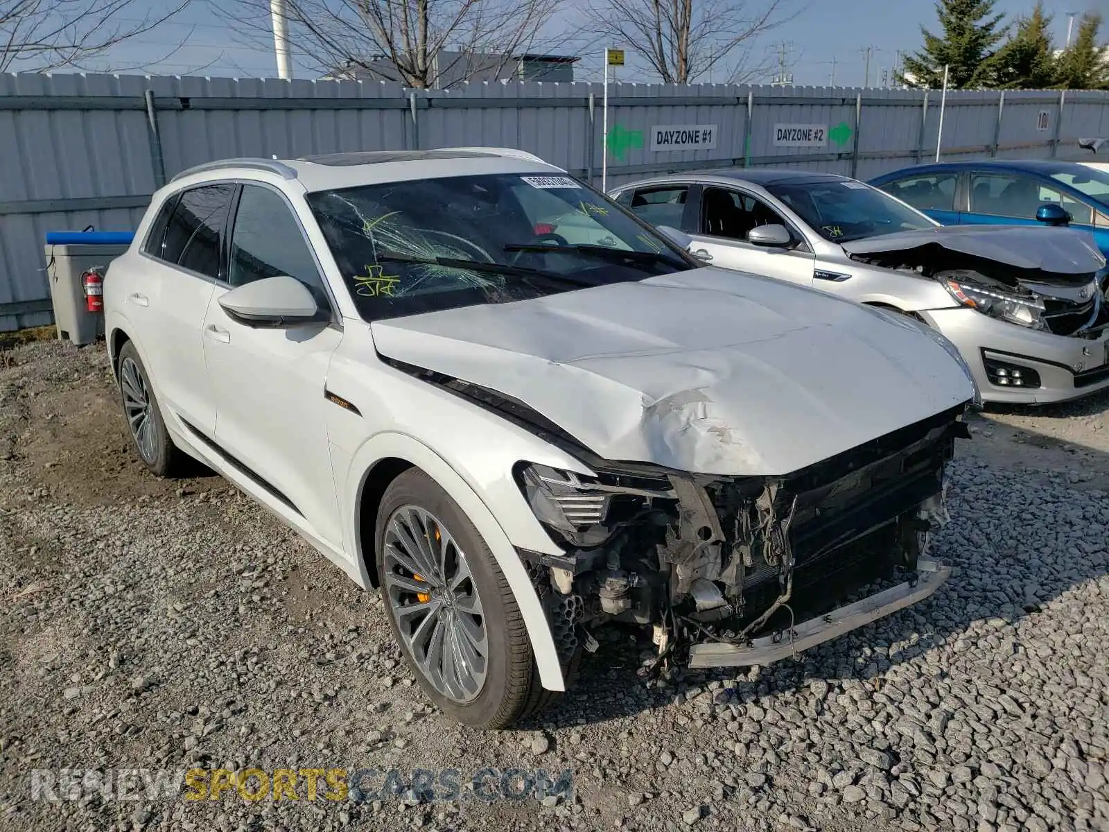 1 Photograph of a damaged car WA1VAAGE4KB008159 AUDI E-TRON PRE 2019