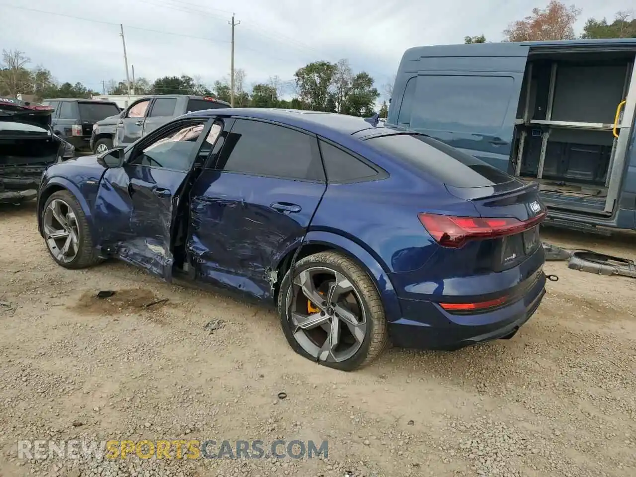 2 Photograph of a damaged car WA13CBGE1NB013878 AUDI E-TRON S S 2022