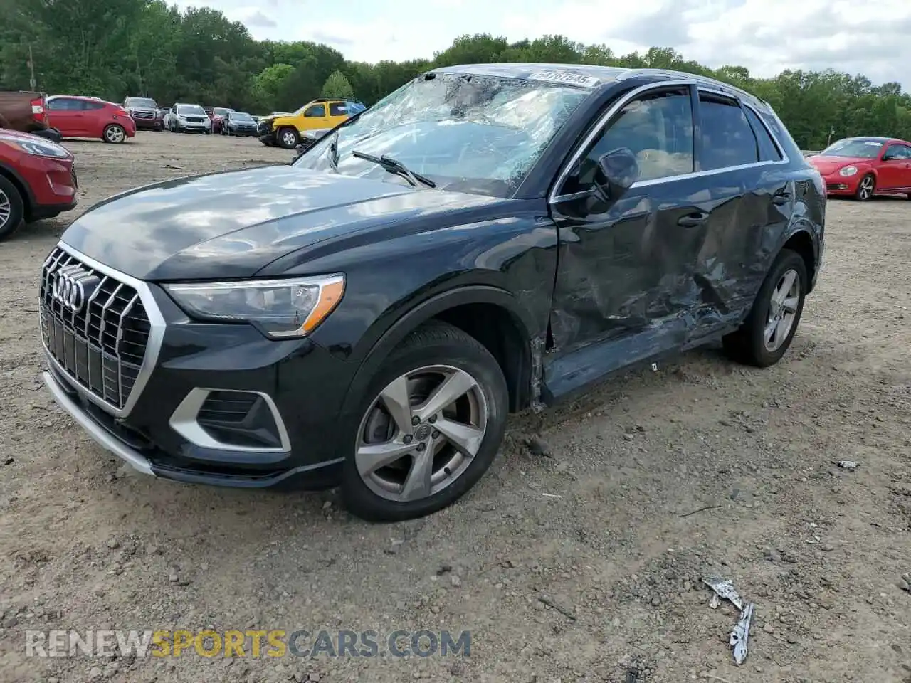 1 Photograph of a damaged car WA1AECF30K1075300 AUDI Q3 2019