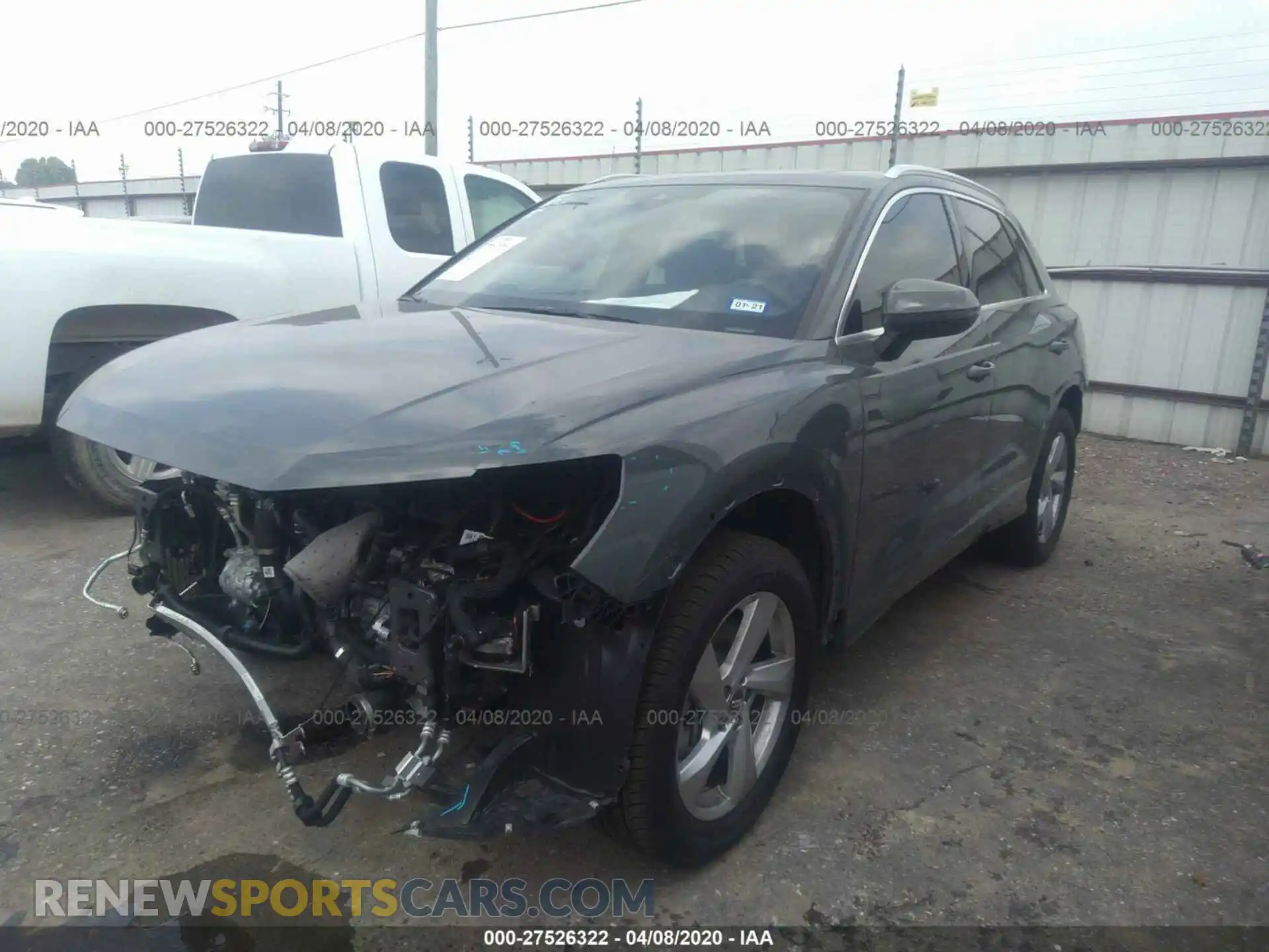 2 Photograph of a damaged car WA1AECF30K1087415 AUDI Q3 2019