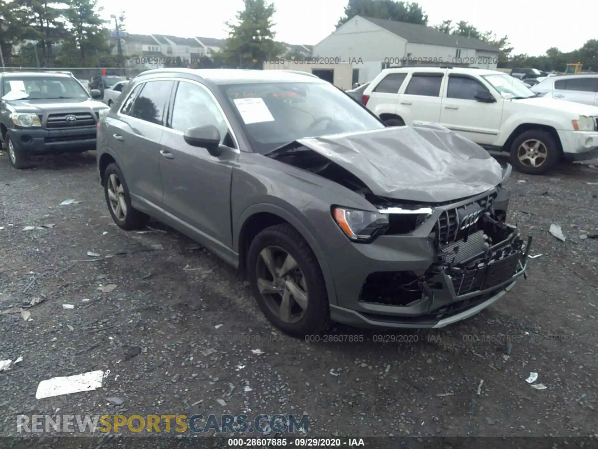1 fotografías del automóvil dañado WA1AECF32K1082233 AUDI Q3 2019
