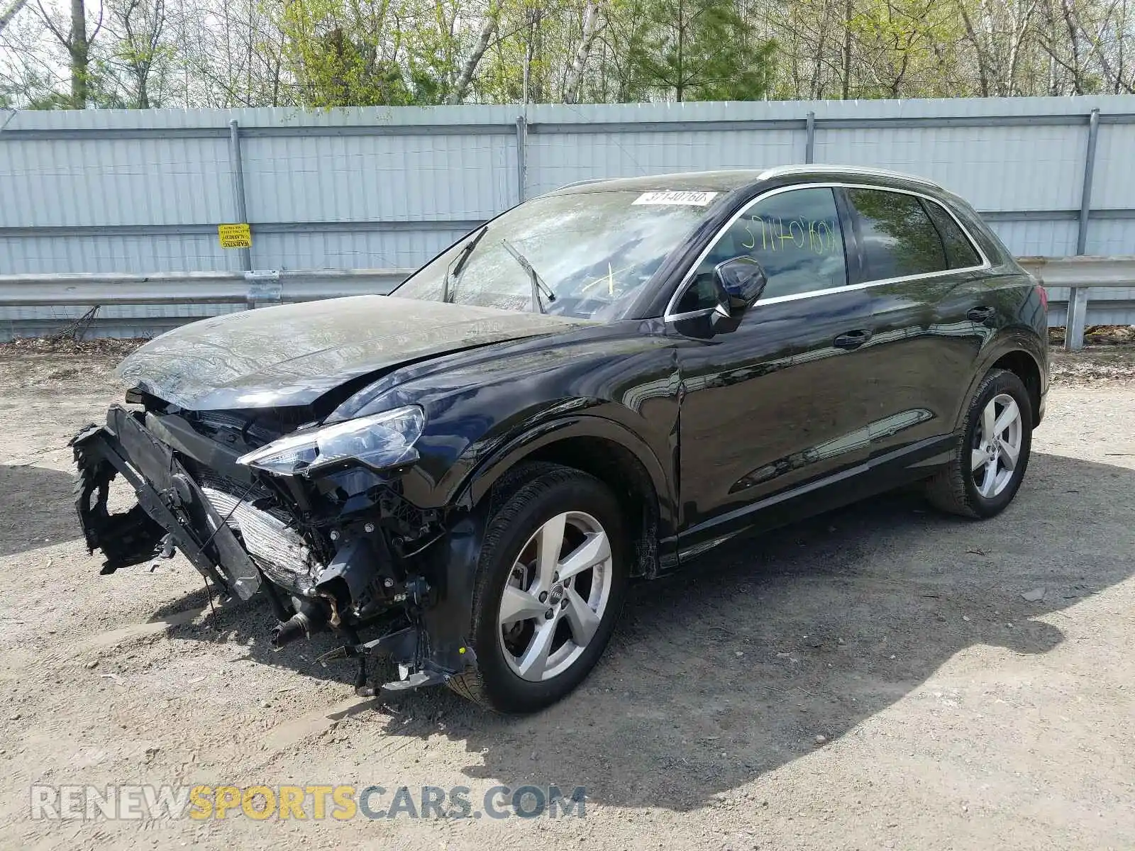 2 Photograph of a damaged car WA1AECF33K1077350 AUDI Q3 2019