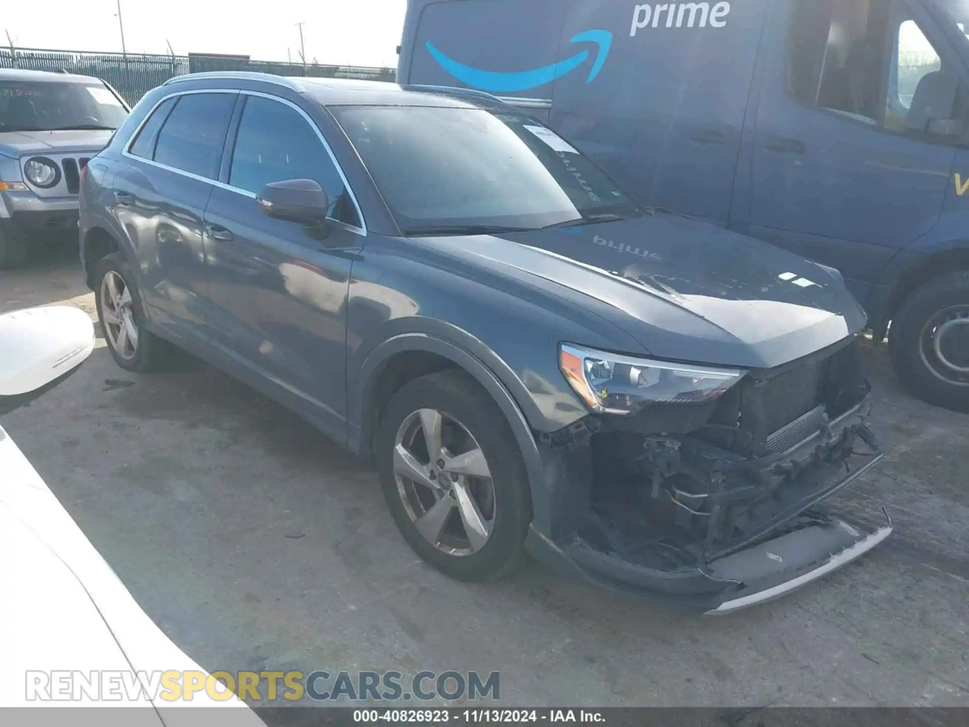 1 Photograph of a damaged car WA1AECF34K1077065 AUDI Q3 2019