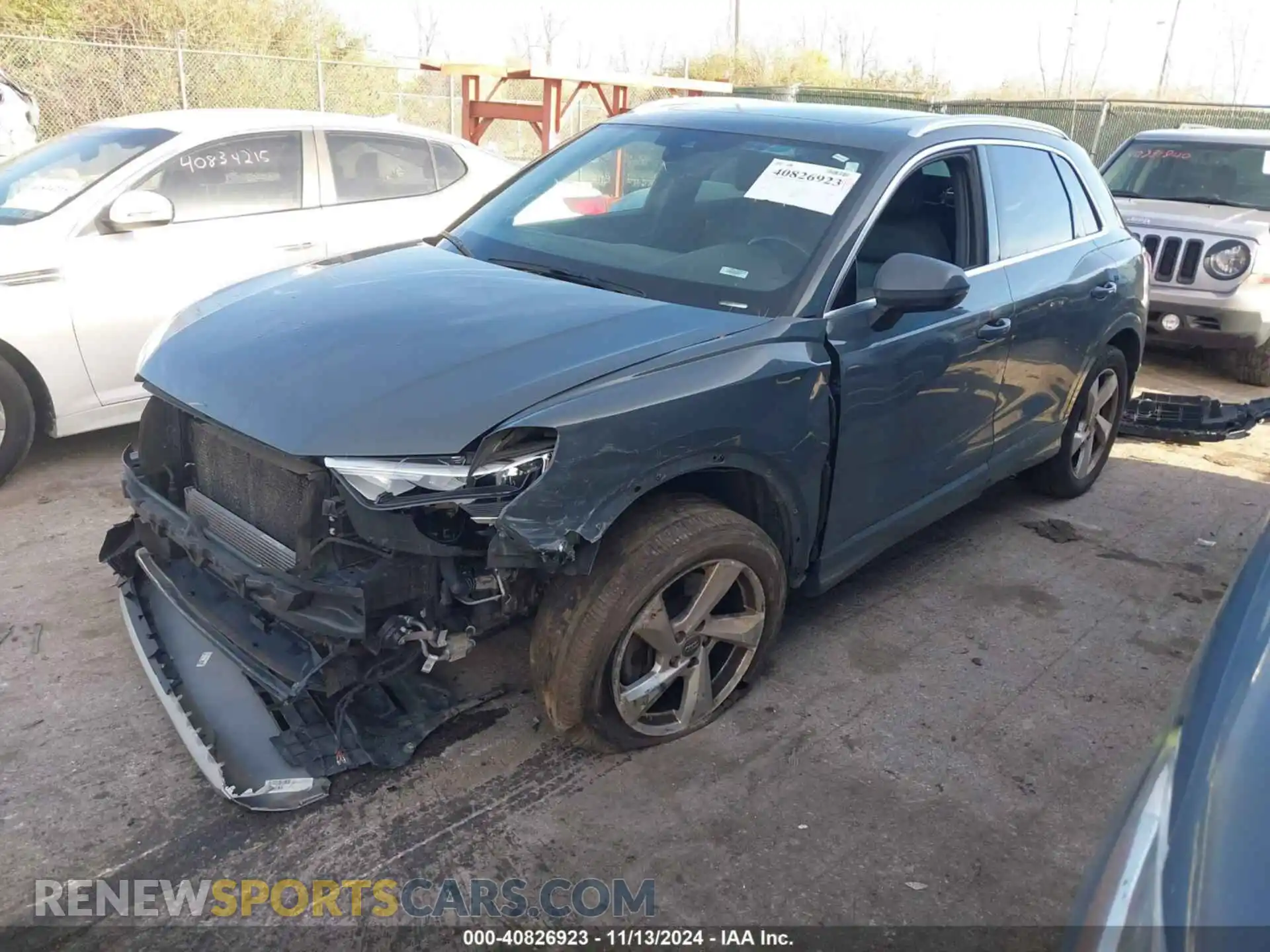 2 Photograph of a damaged car WA1AECF34K1077065 AUDI Q3 2019
