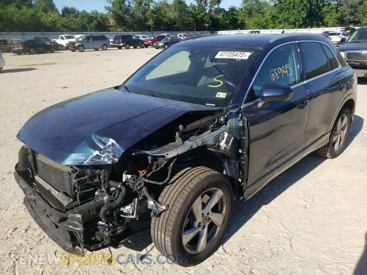 2 Фотография поврежденного автомобиля WA1AECF36K1075799 AUDI Q3 2019