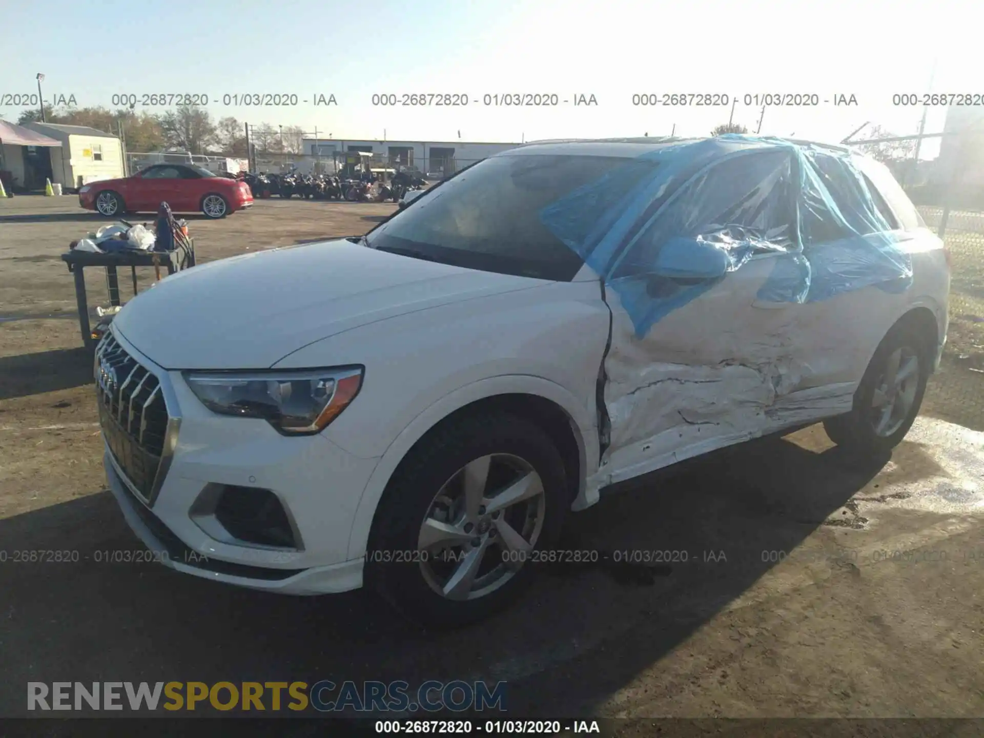 2 Photograph of a damaged car WA1AECF37K1069767 AUDI Q3 2019