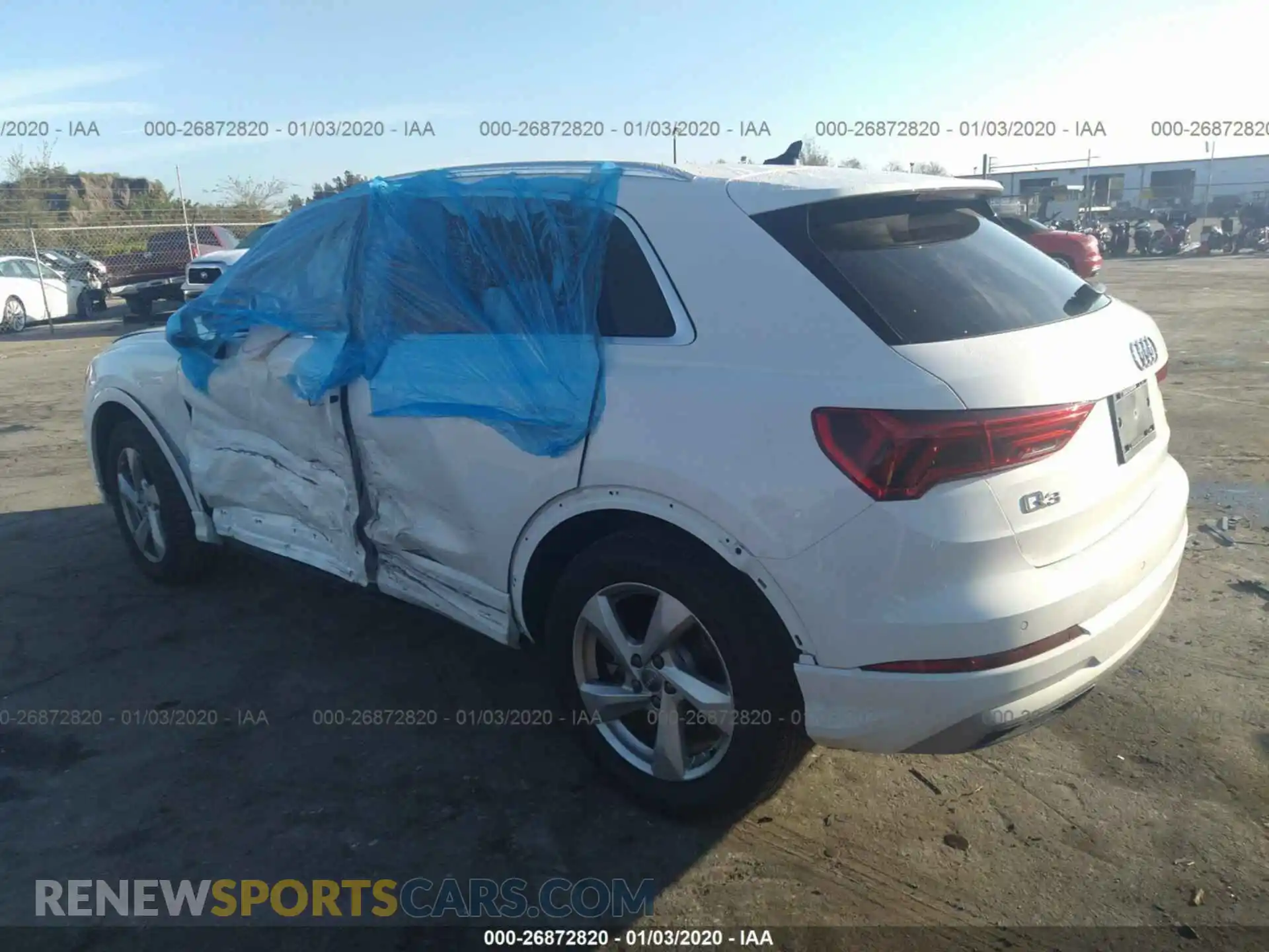 3 Photograph of a damaged car WA1AECF37K1069767 AUDI Q3 2019