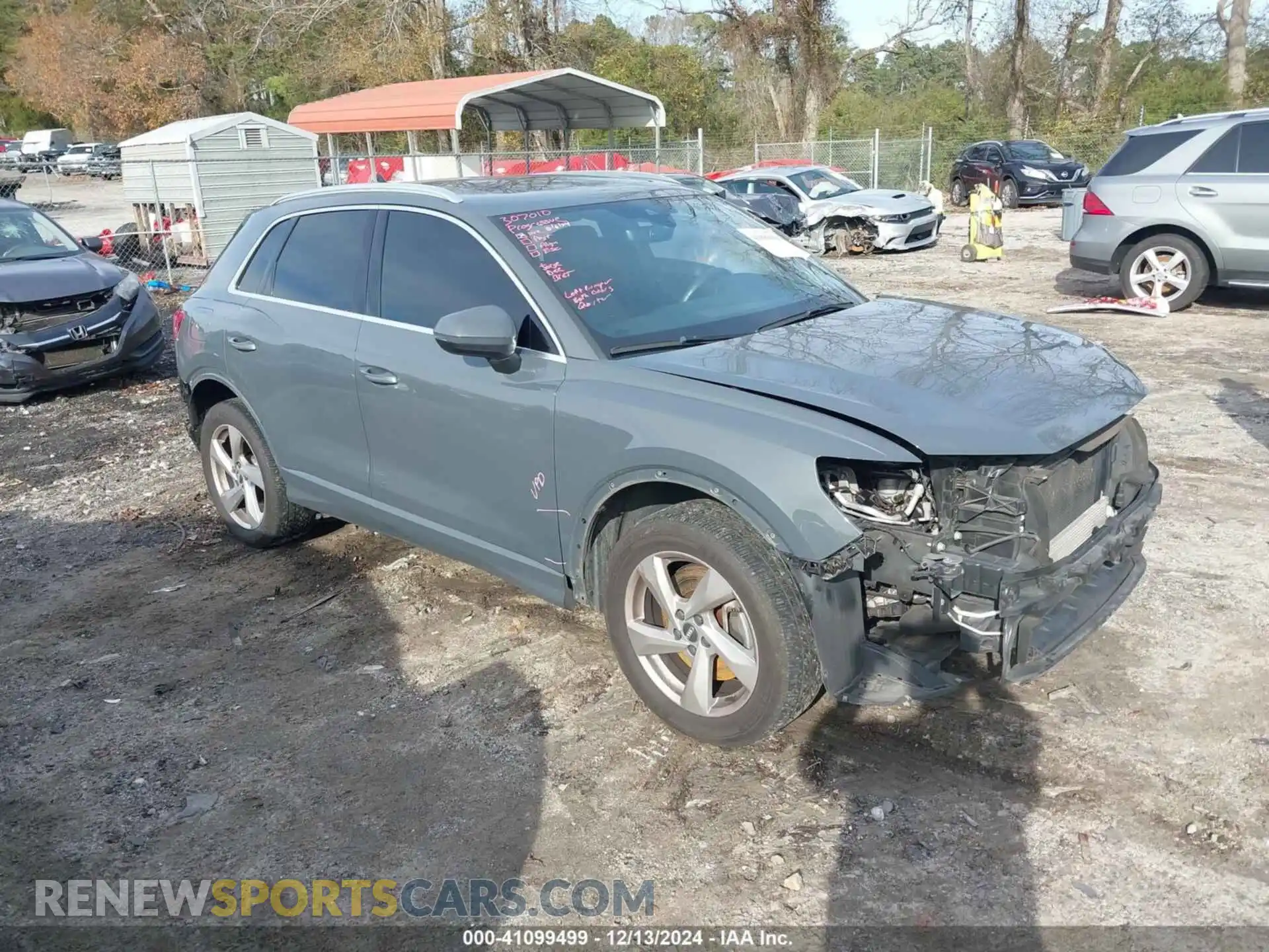 1 fotografías del automóvil dañado WA1AECF37K1076492 AUDI Q3 2019