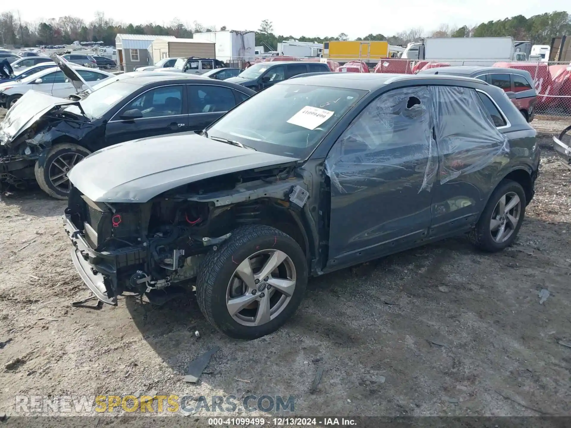 2 fotografías del automóvil dañado WA1AECF37K1076492 AUDI Q3 2019
