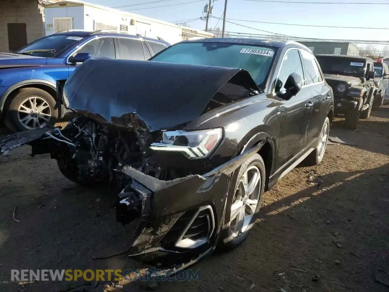 1 Photograph of a damaged car WA1EECF35K1086035 AUDI Q3 2019