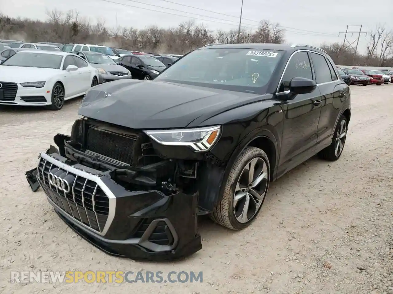 2 fotografías del automóvil dañado WA1FECF34K1074494 AUDI Q3 2019