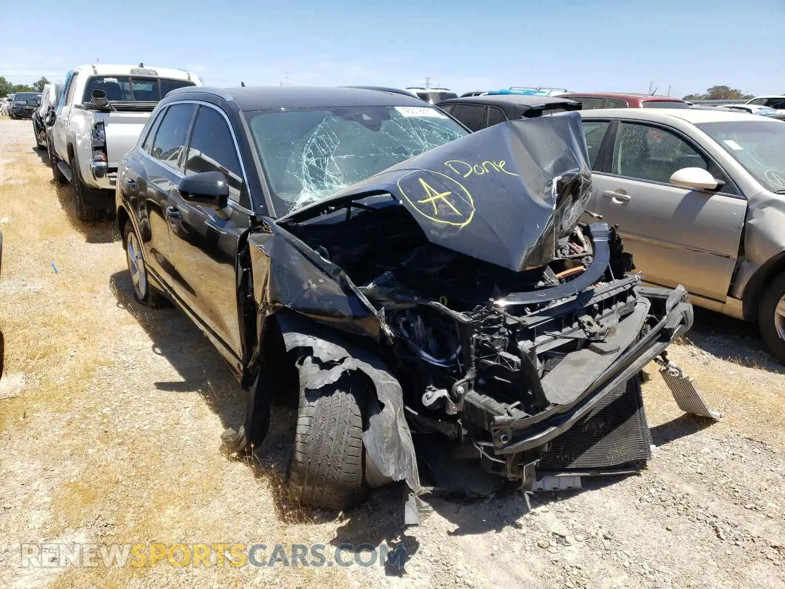 1 Photograph of a damaged car WA1AECF31L1026446 AUDI Q3 2020