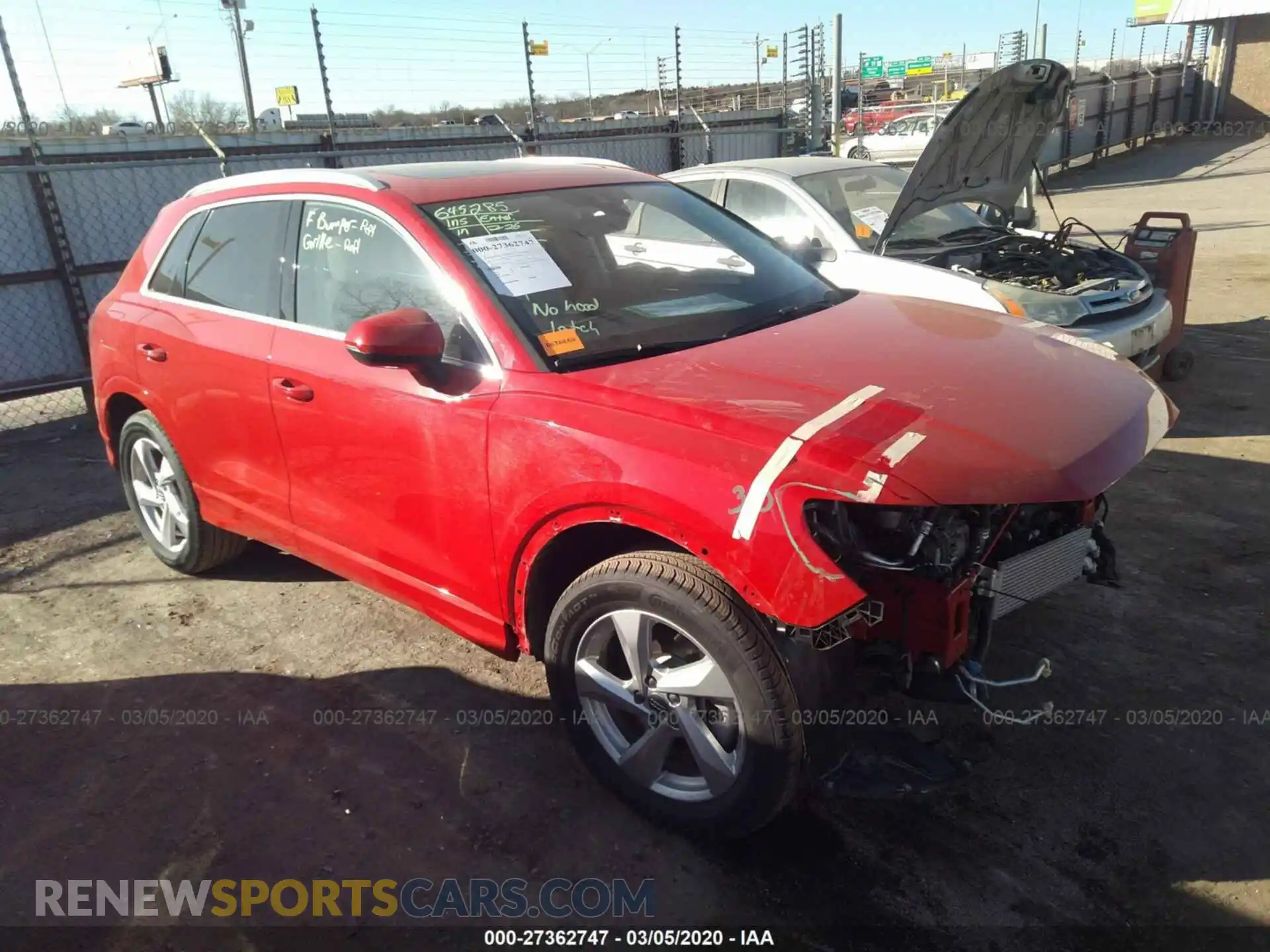 1 Photograph of a damaged car WA1AECF31L1035129 AUDI Q3 2020