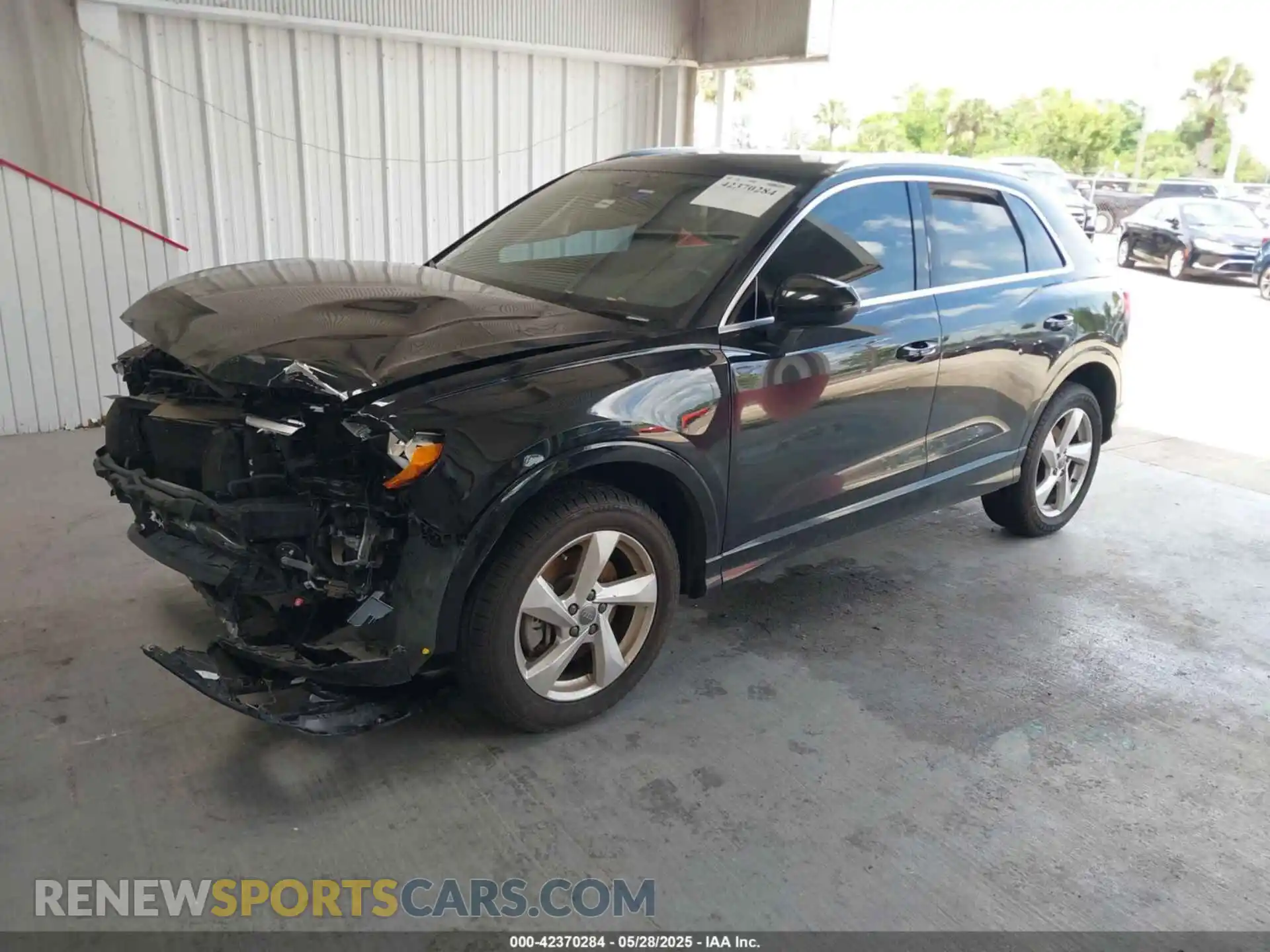2 fotografías del automóvil dañado WA1AECF32L1095789 AUDI Q3 2020