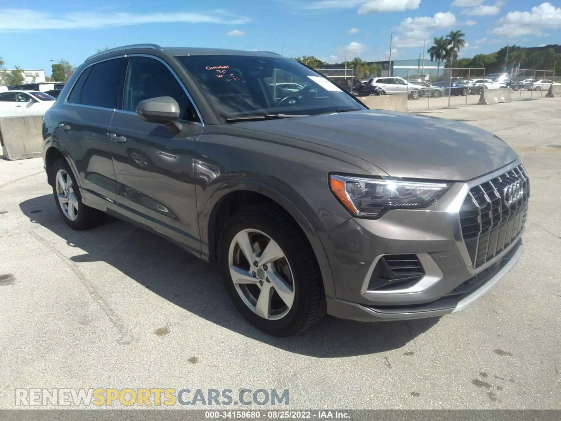 1 Photograph of a damaged car WA1AECF35L1059188 AUDI Q3 2020