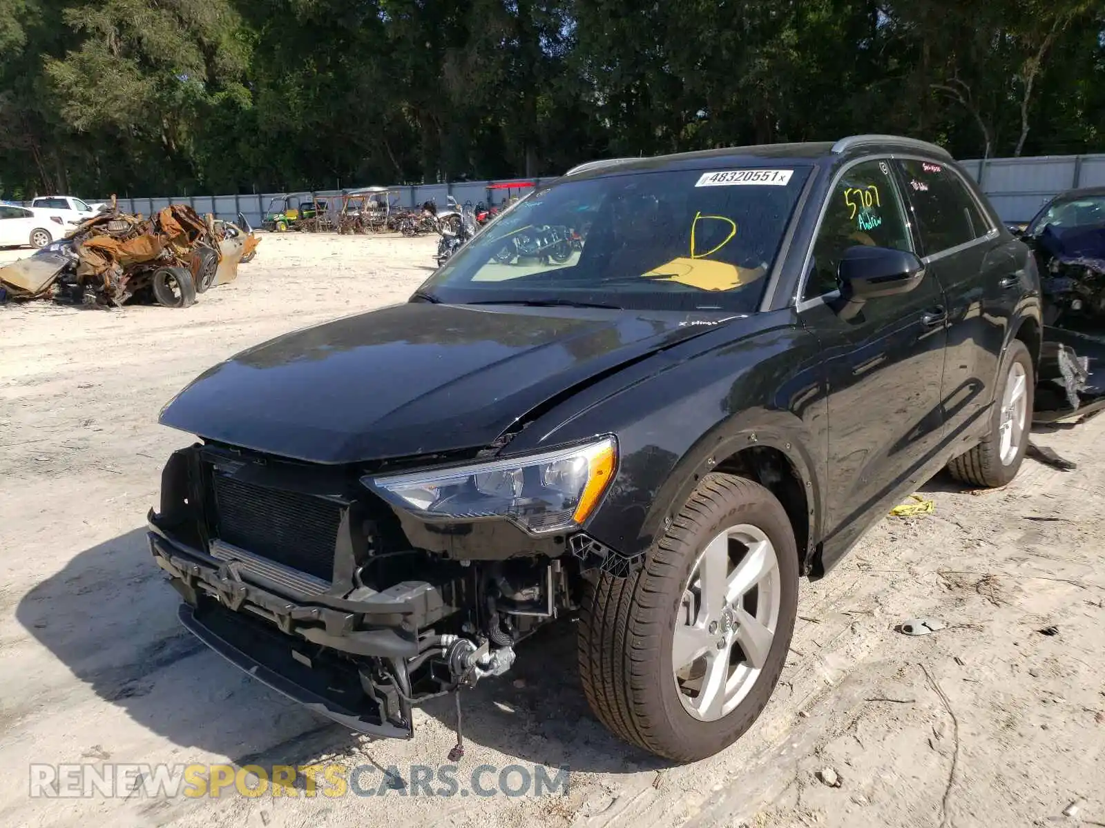 2 Photograph of a damaged car WA1AECF35L1084768 AUDI Q3 2020