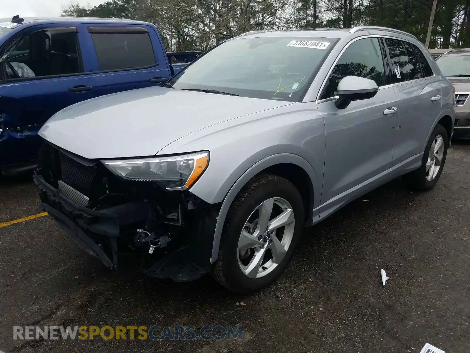 2 Photograph of a damaged car WA1AECF36L1029293 AUDI Q3 2020