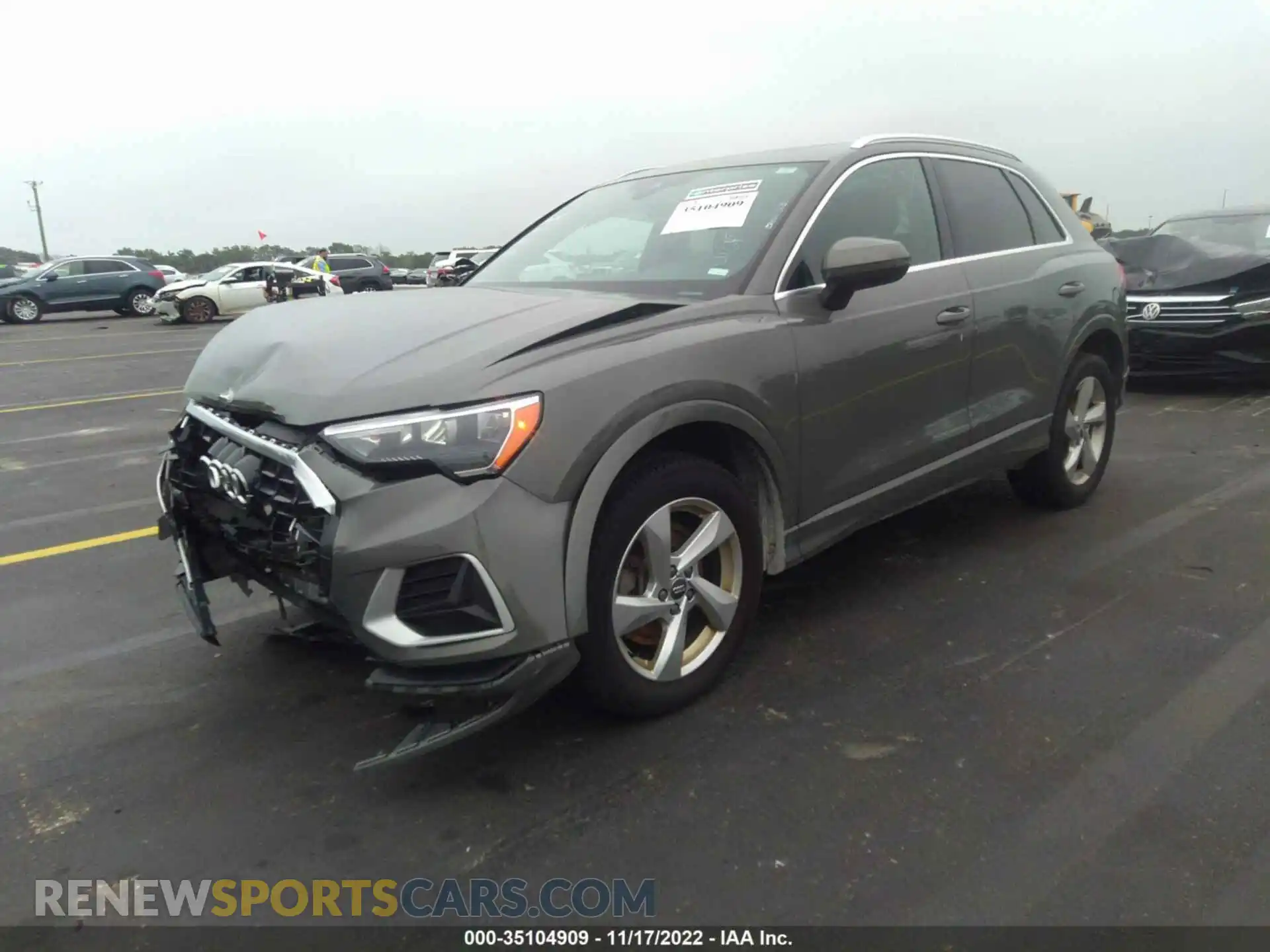 2 Photograph of a damaged car WA1AECF36L1034820 AUDI Q3 2020