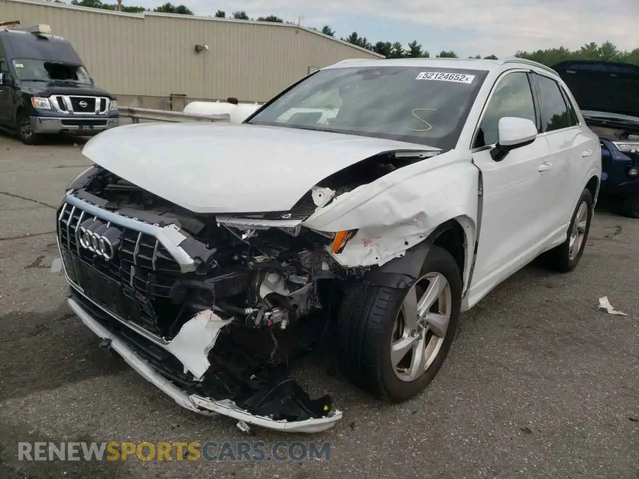 2 Photograph of a damaged car WA1AECF36L1070586 AUDI Q3 2020
