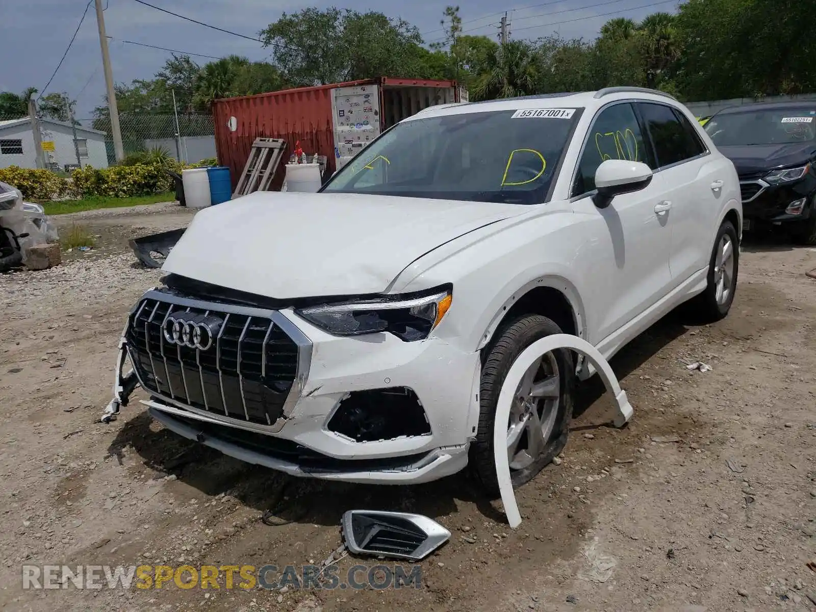2 Photograph of a damaged car WA1AECF36L1124971 AUDI Q3 2020
