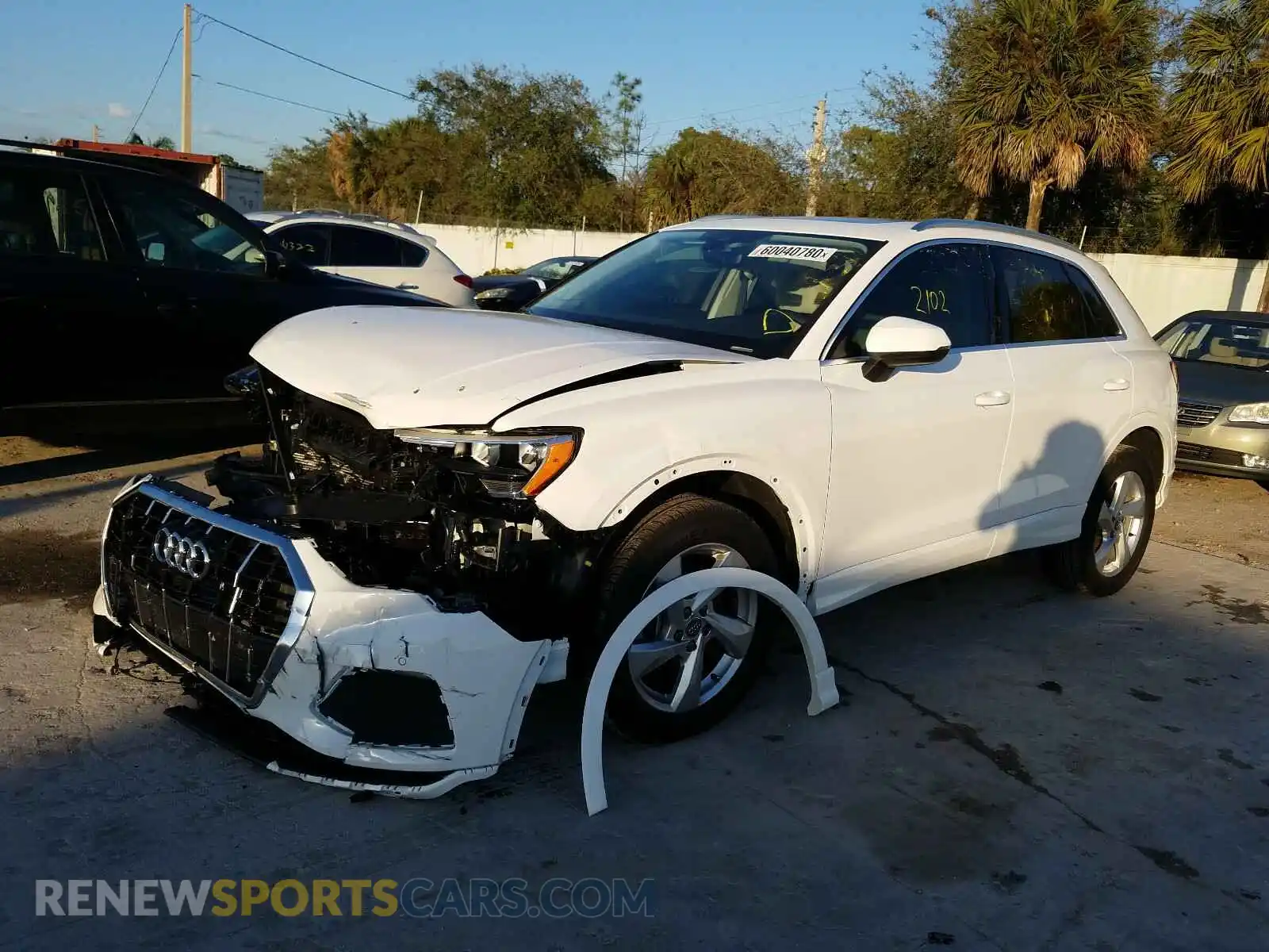 2 Photograph of a damaged car WA1AECF38L1109145 AUDI Q3 2020