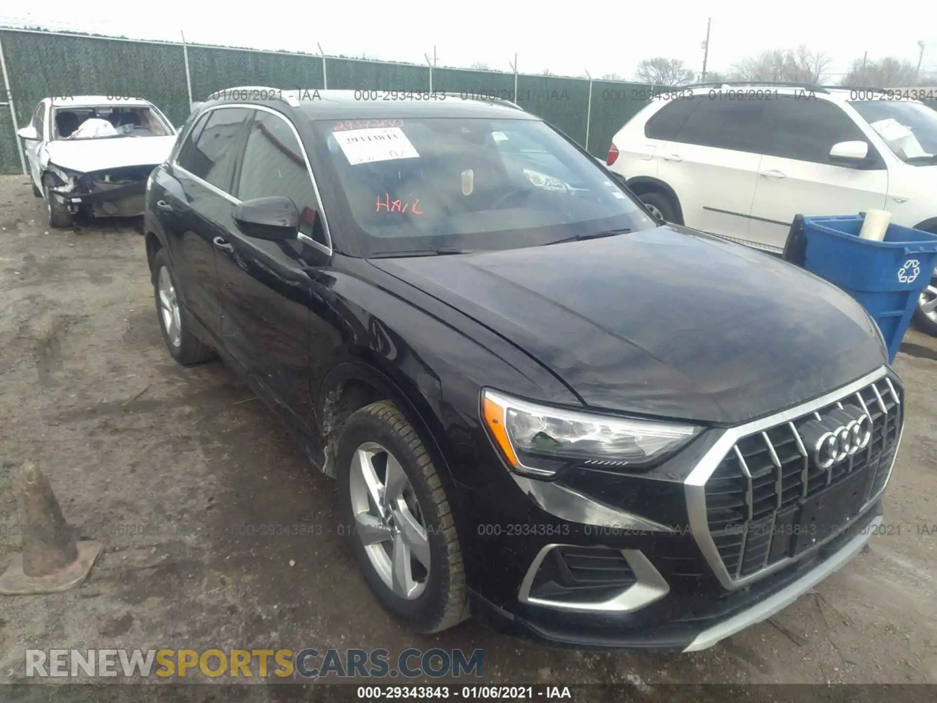 1 Photograph of a damaged car WA1AECF3XL1021553 AUDI Q3 2020