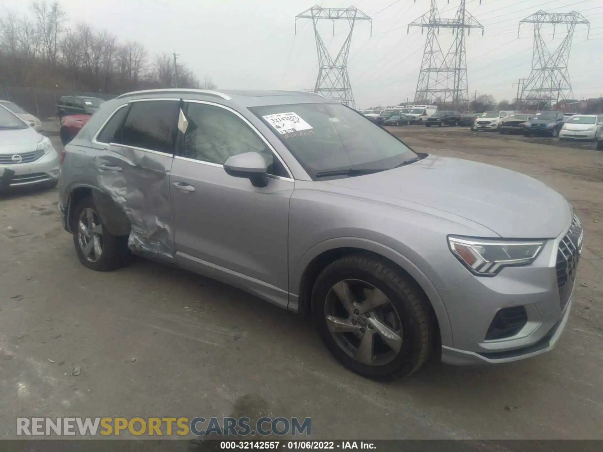 1 fotografías del automóvil dañado WA1BECF32L1084361 AUDI Q3 2020