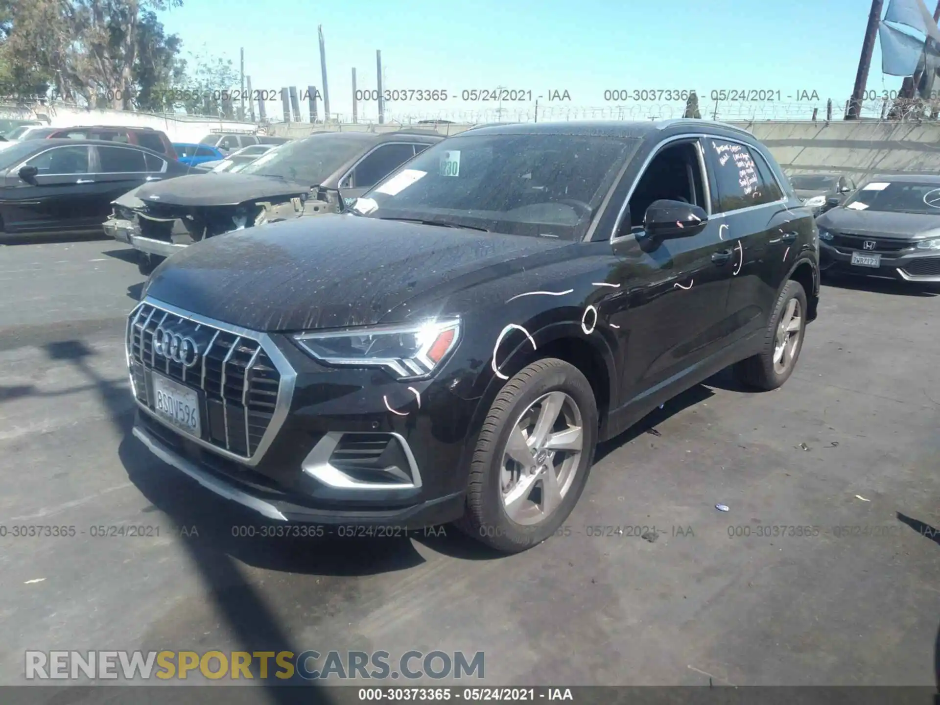 2 Photograph of a damaged car WA1BECF36L1039164 AUDI Q3 2020