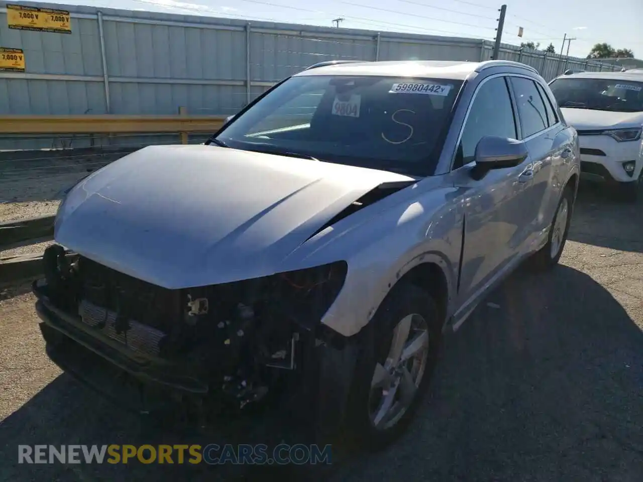 2 Photograph of a damaged car WA1BECF36L1117782 AUDI Q3 2020