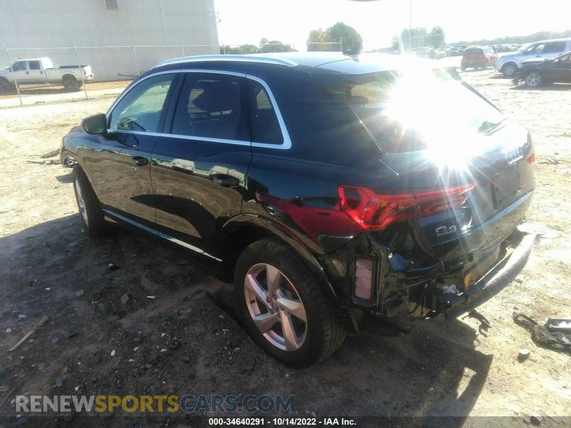 3 fotografías del automóvil dañado WA1BECF38L1106959 AUDI Q3 2020