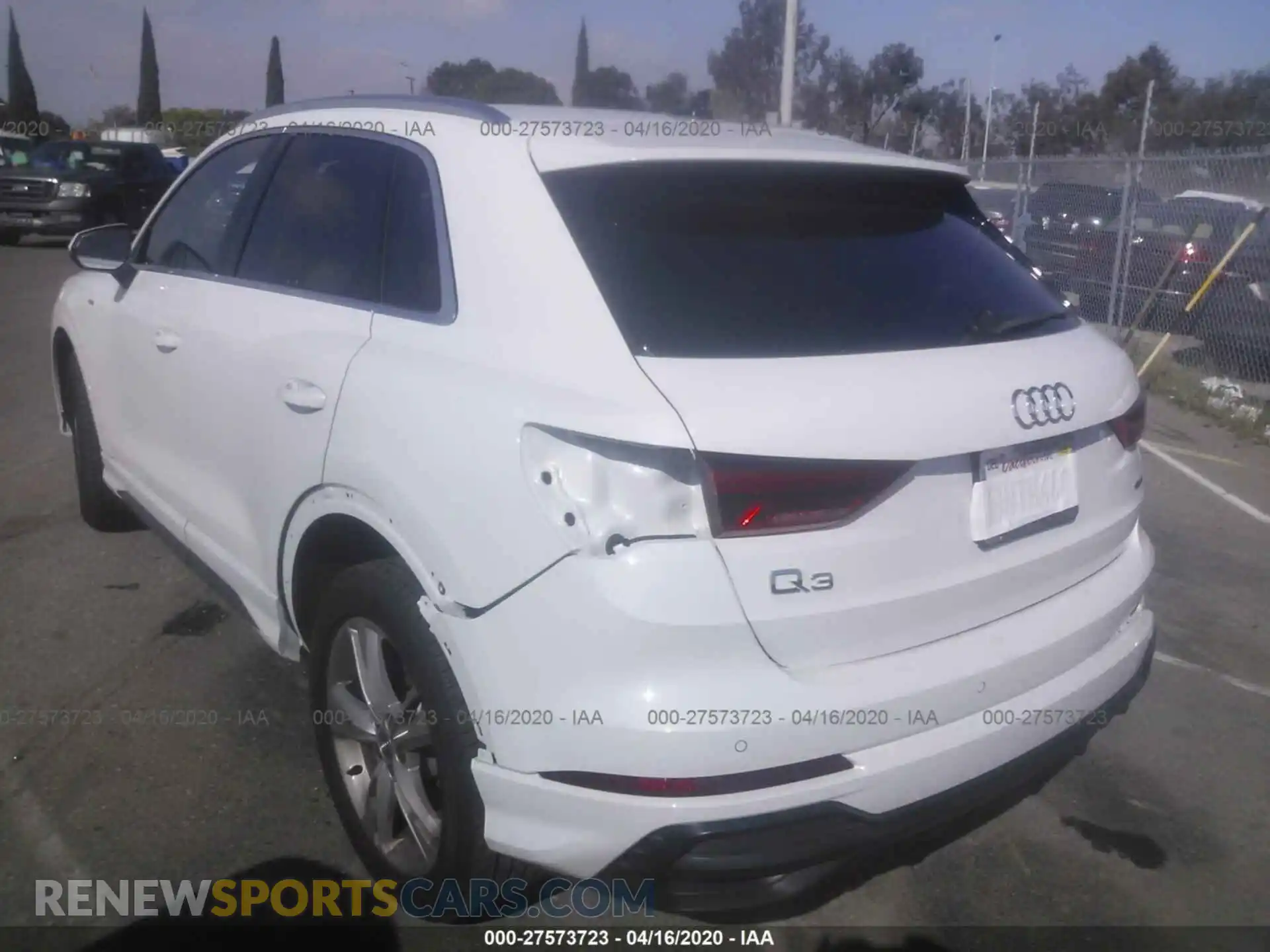 3 Фотография поврежденного автомобиля WA1DECF30L1030601 AUDI Q3 2020