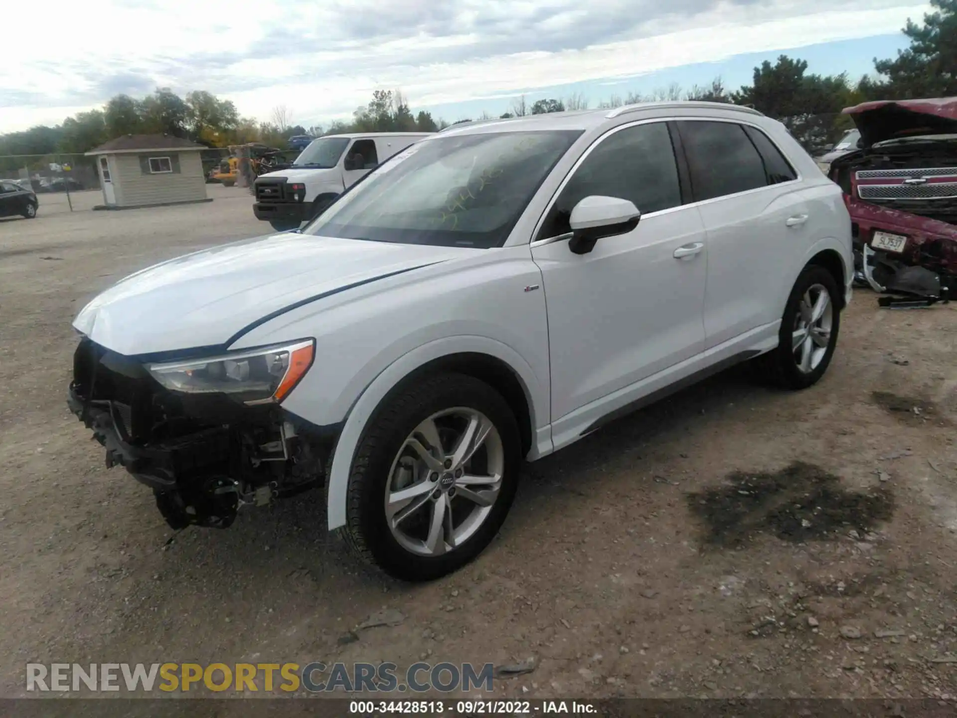 2 fotografías del automóvil dañado WA1DECF30L1039203 AUDI Q3 2020
