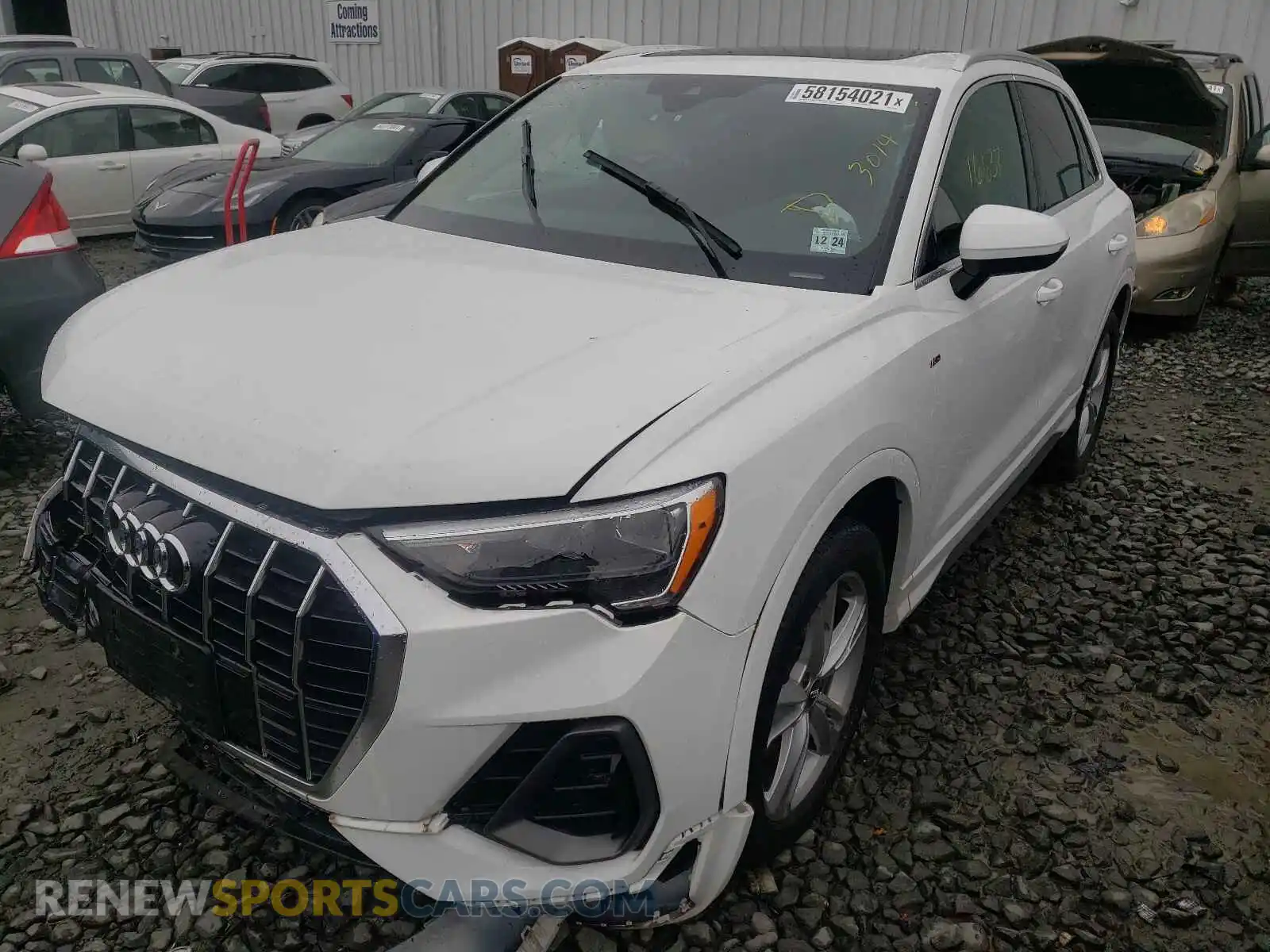 2 Photograph of a damaged car WA1DECF36L1043014 AUDI Q3 2020