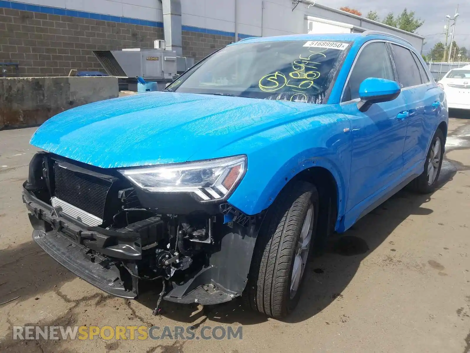 2 Photograph of a damaged car WA1EECF30L1082587 AUDI Q3 2020