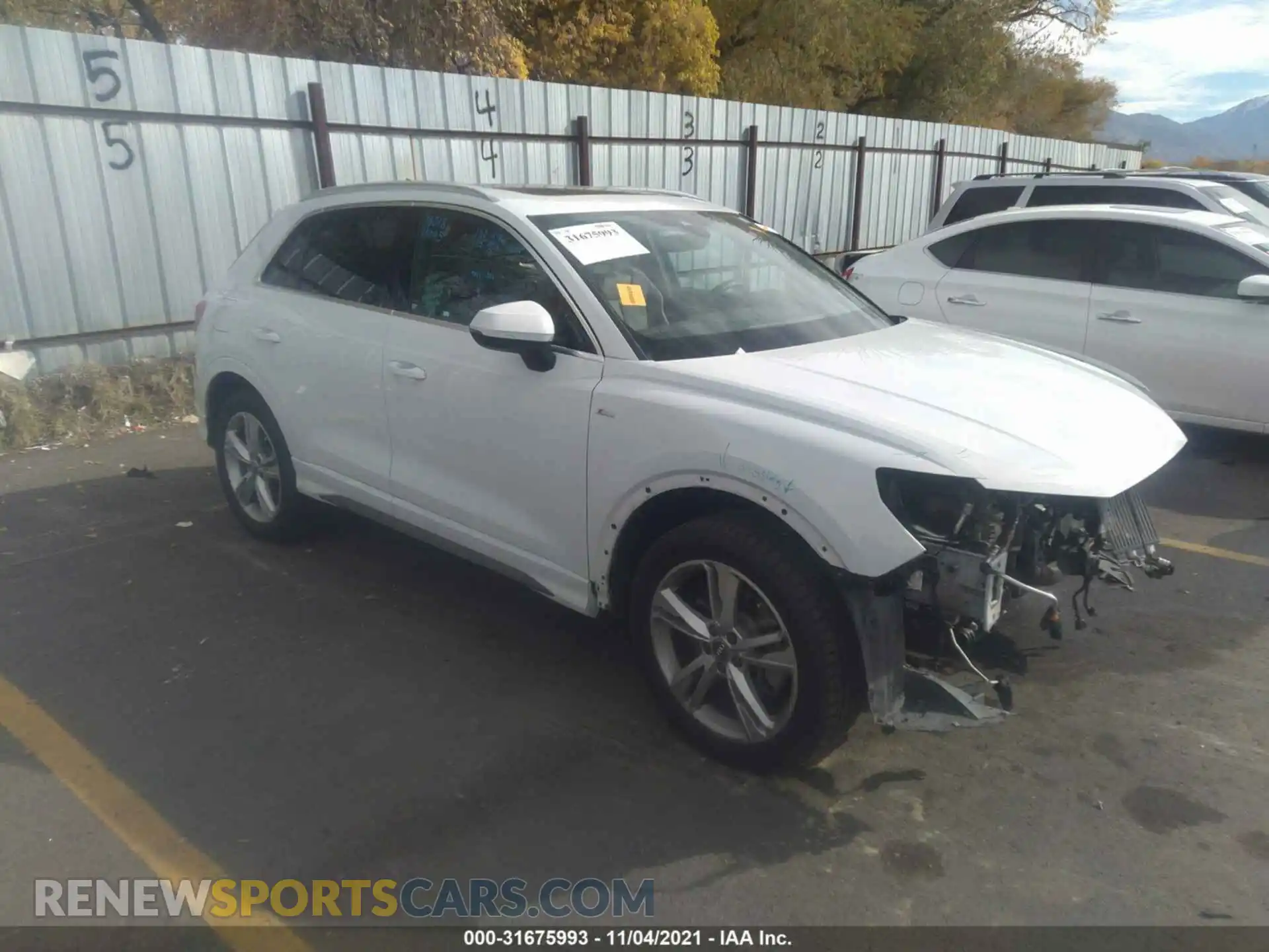 1 fotografías del automóvil dañado WA1EECF33L1004207 AUDI Q3 2020