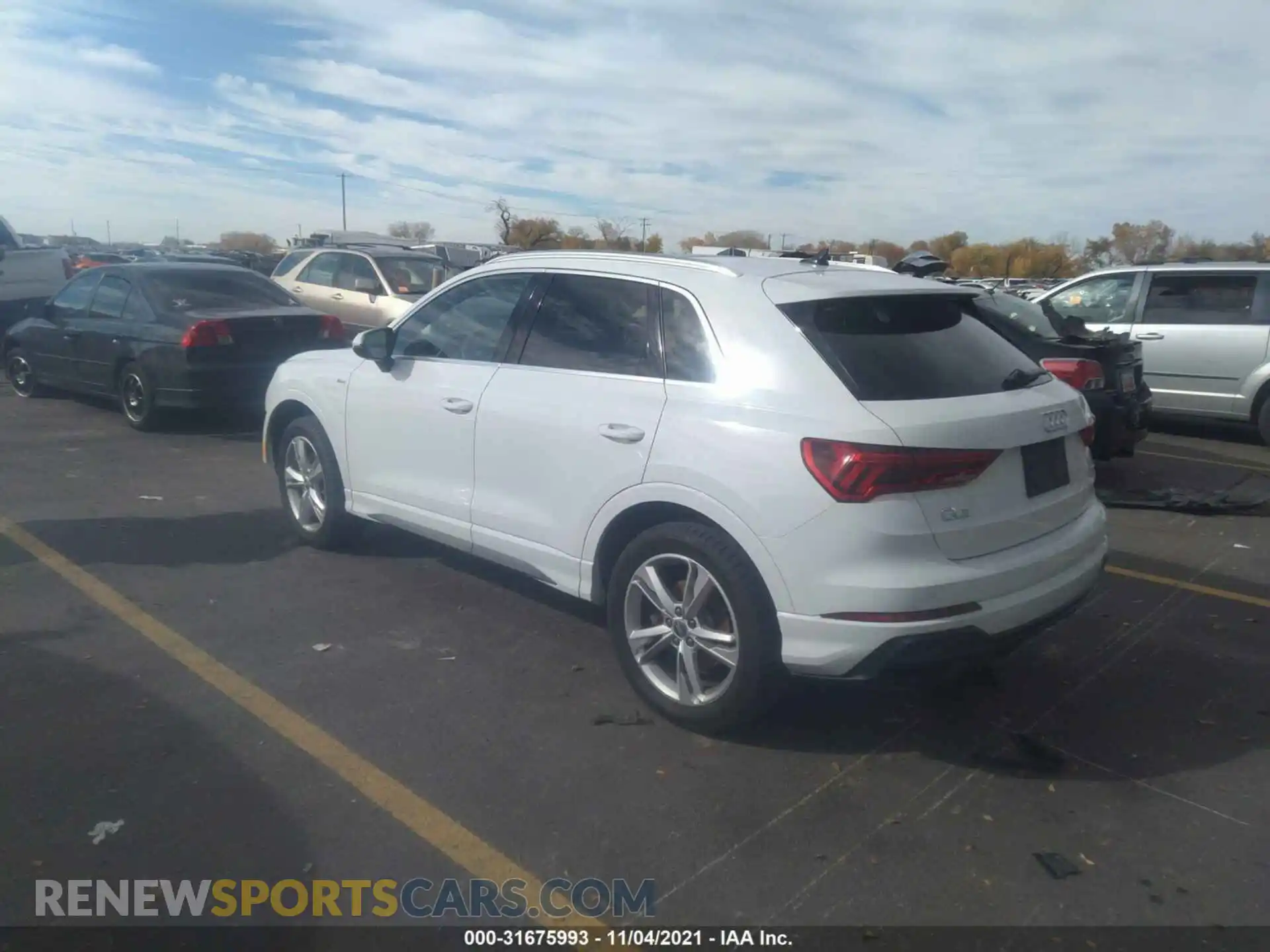 3 fotografías del automóvil dañado WA1EECF33L1004207 AUDI Q3 2020