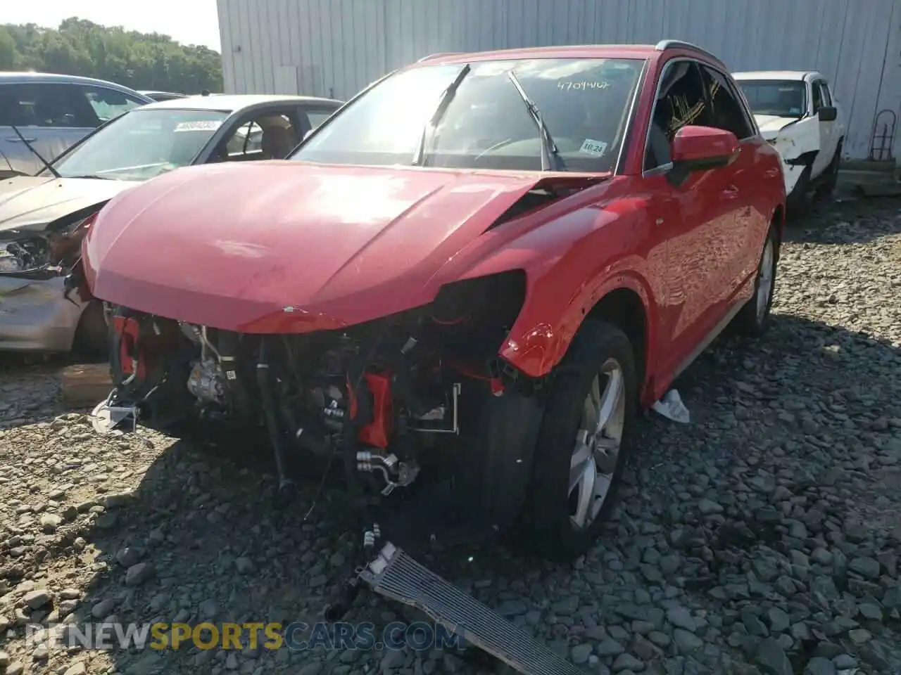 2 Photograph of a damaged car WA1EECF34L1030833 AUDI Q3 2020