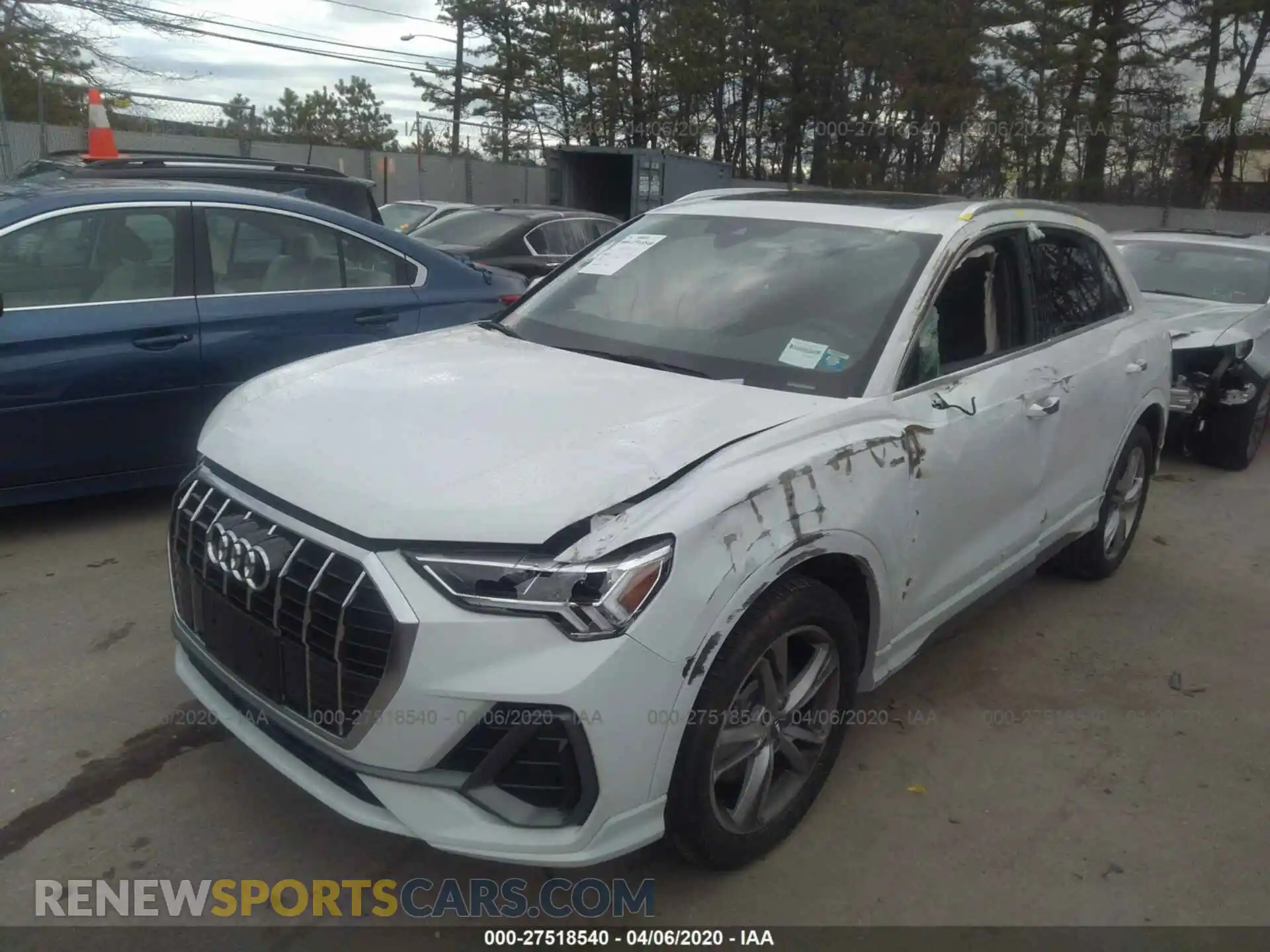 2 Photograph of a damaged car WA1EECF34L1045316 AUDI Q3 2020