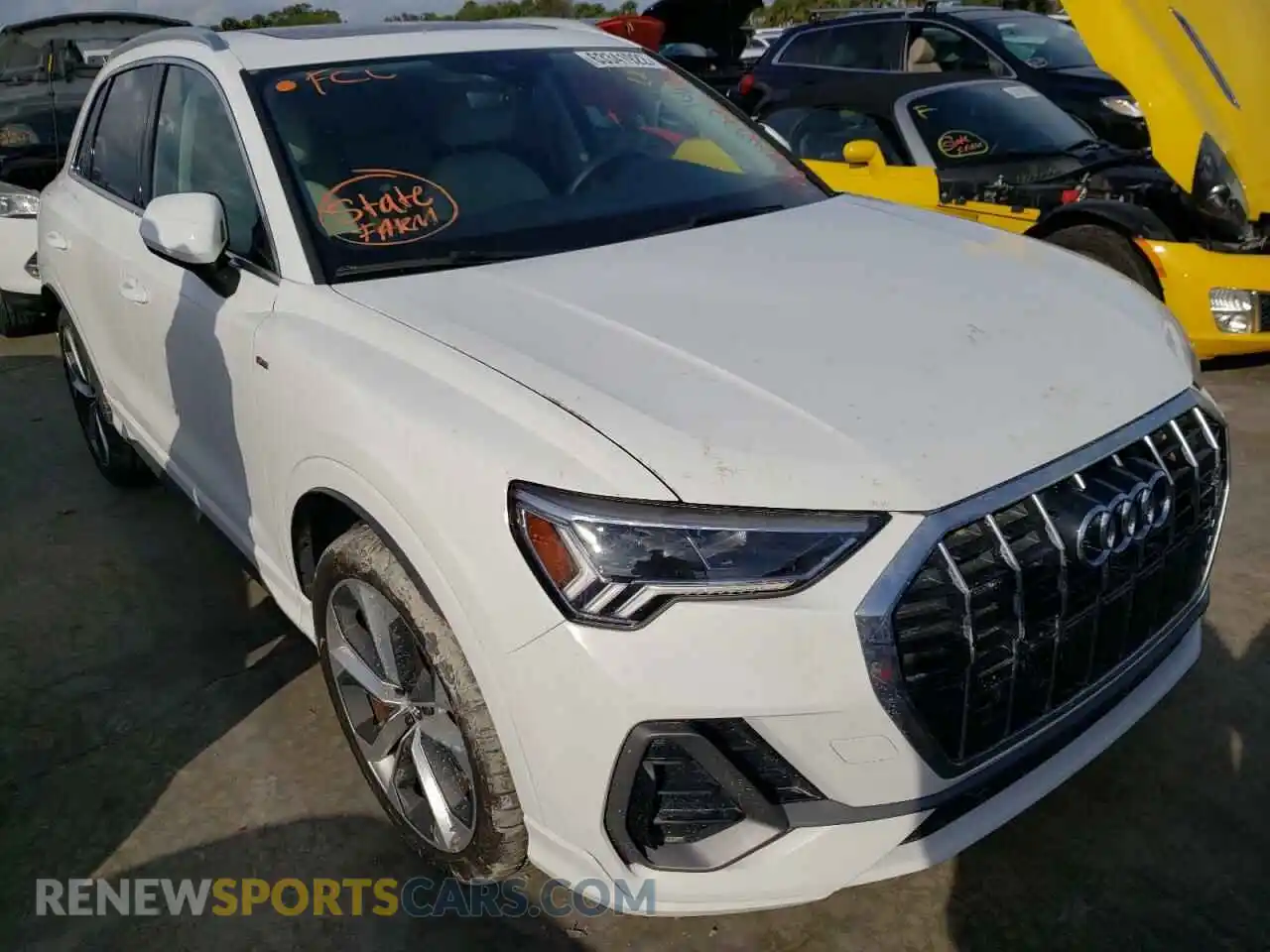 1 fotografías del automóvil dañado WA1EECF37L1078309 AUDI Q3 2020