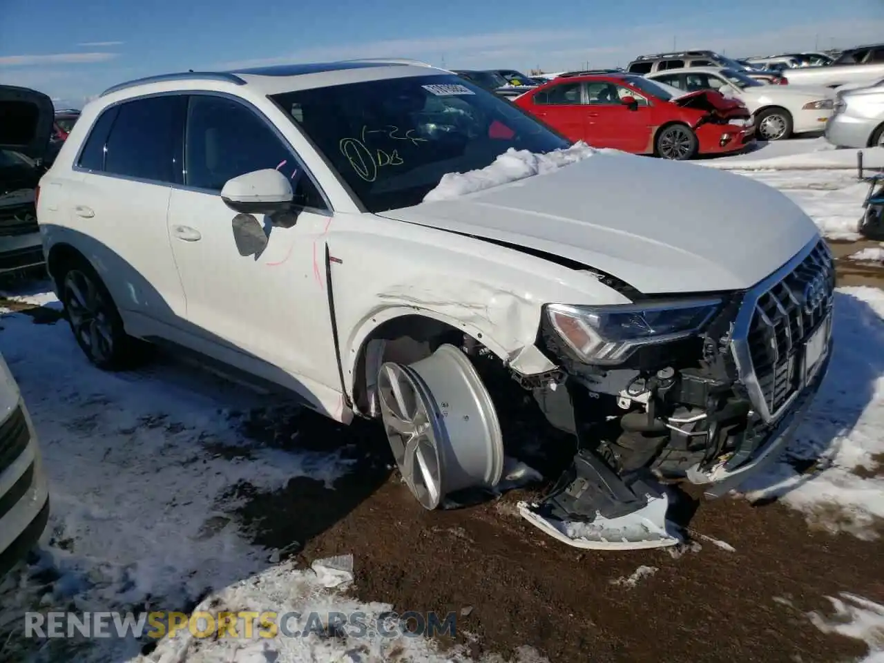 1 Photograph of a damaged car WA1EECF38L1078951 AUDI Q3 2020