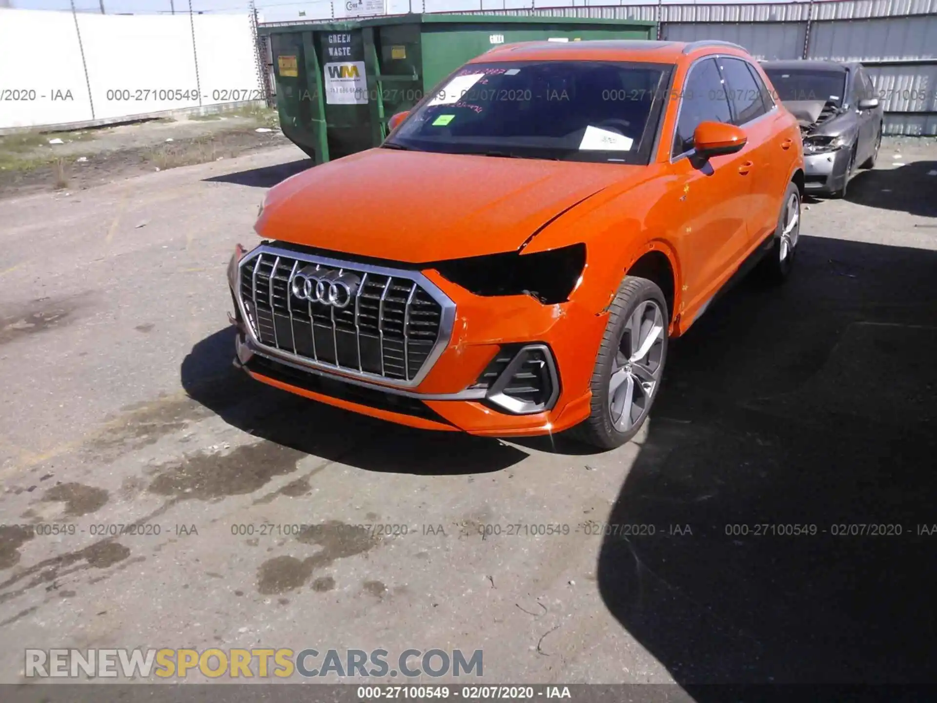 2 Photograph of a damaged car WA1EECF39L1034893 AUDI Q3 2020