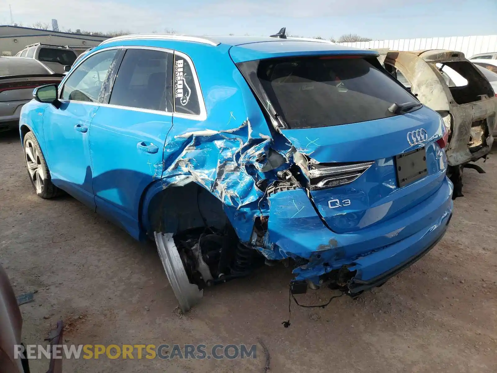 3 Photograph of a damaged car WA1FECF36L1003329 AUDI Q3 2020