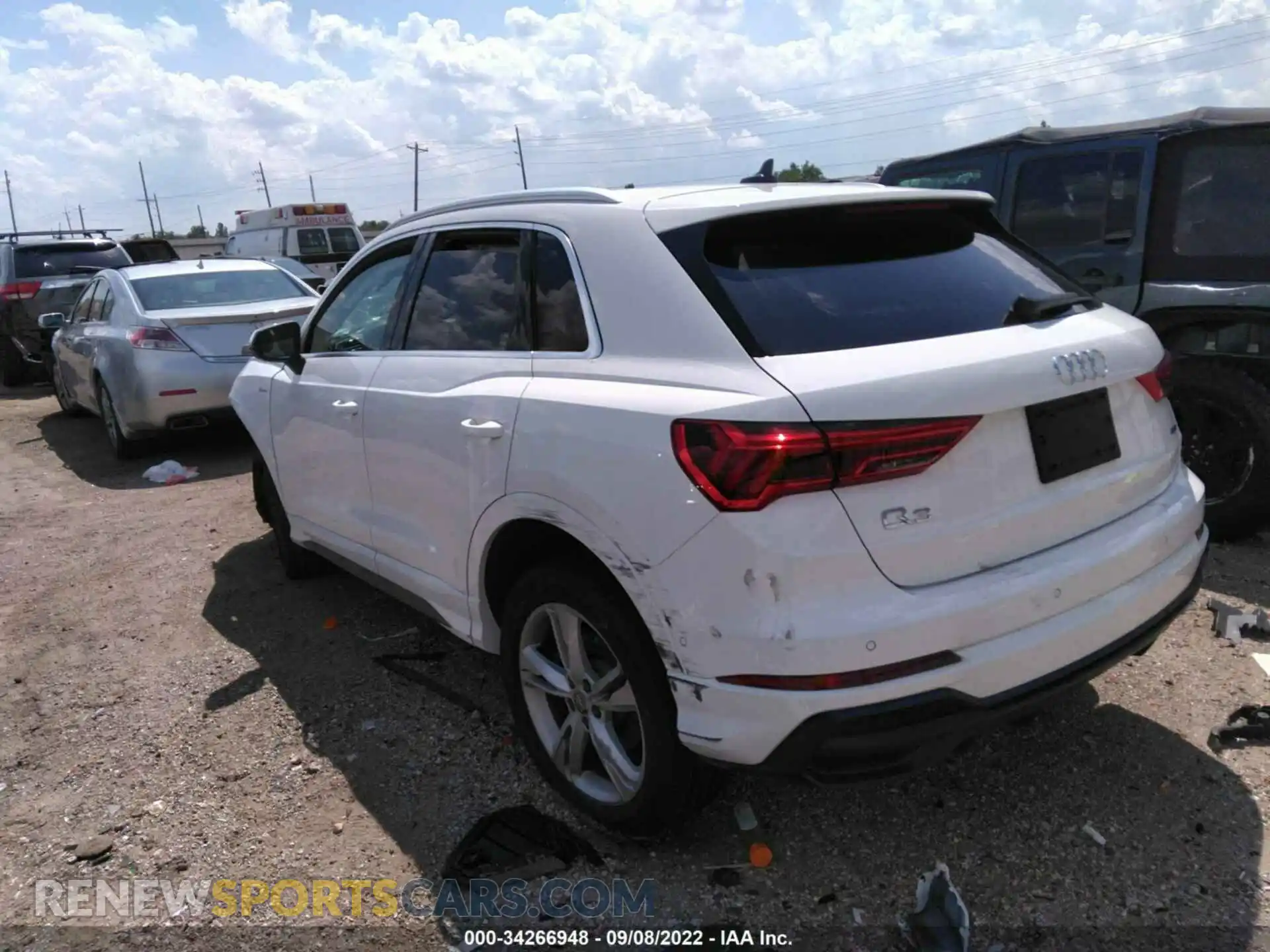 3 Photograph of a damaged car WA1FECF36L1016355 AUDI Q3 2020