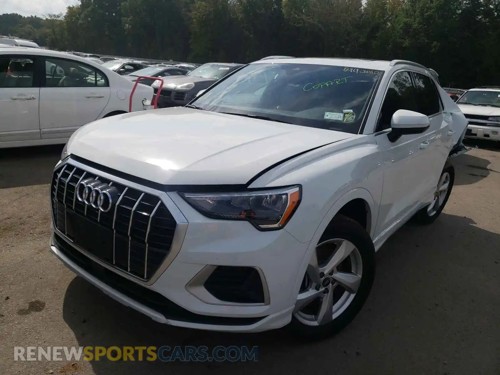 2 Photograph of a damaged car WA1AUCF30M1130852 AUDI Q3 2021