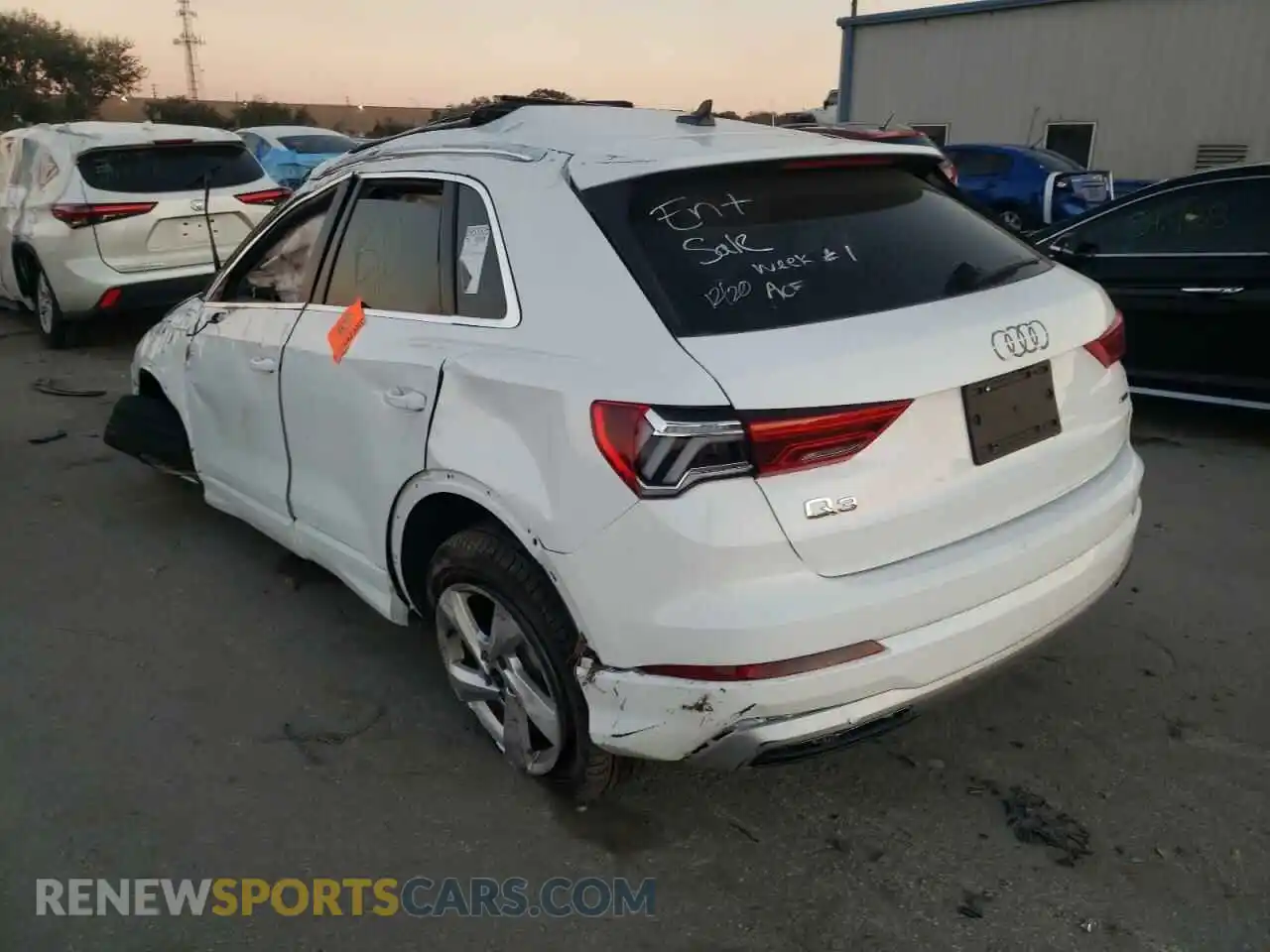 3 fotografías del automóvil dañado WA1AUCF32M1063350 AUDI Q3 2021