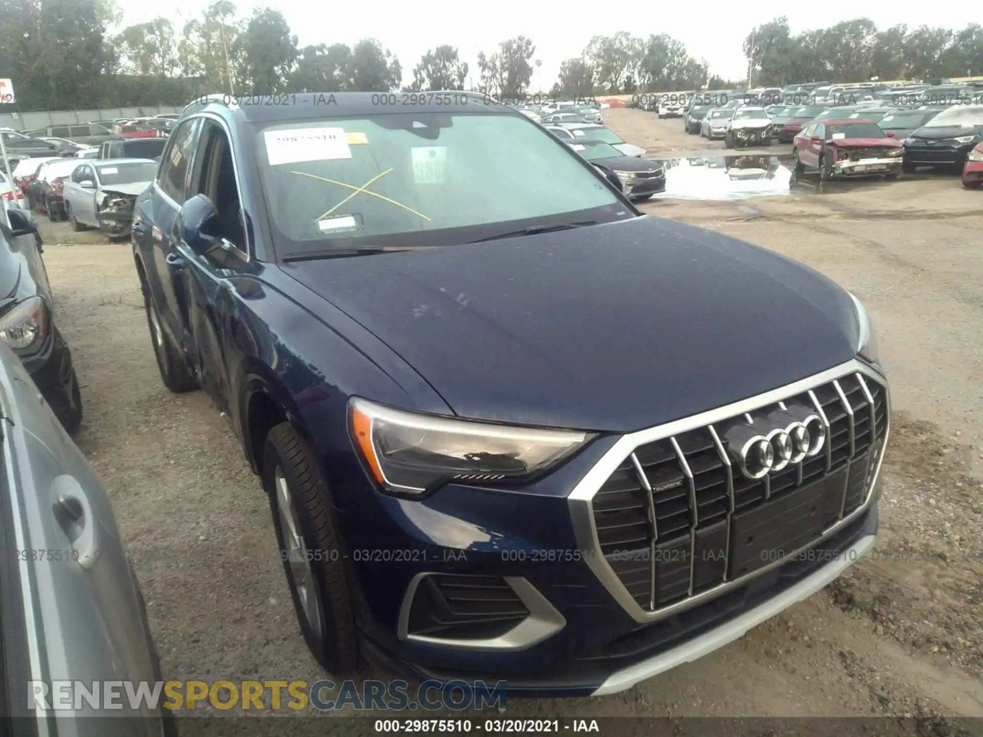 1 Photograph of a damaged car WA1AUCF34M1070672 AUDI Q3 2021