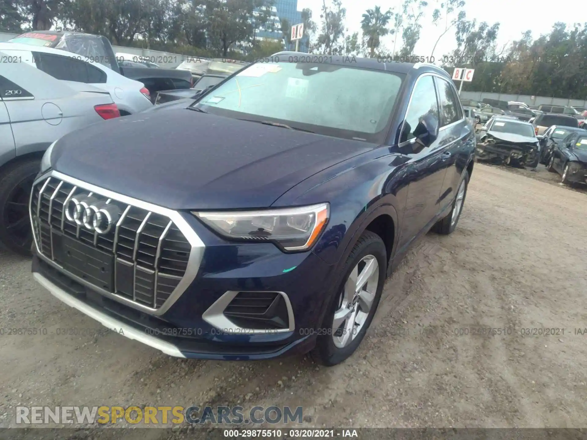 2 Photograph of a damaged car WA1AUCF34M1070672 AUDI Q3 2021