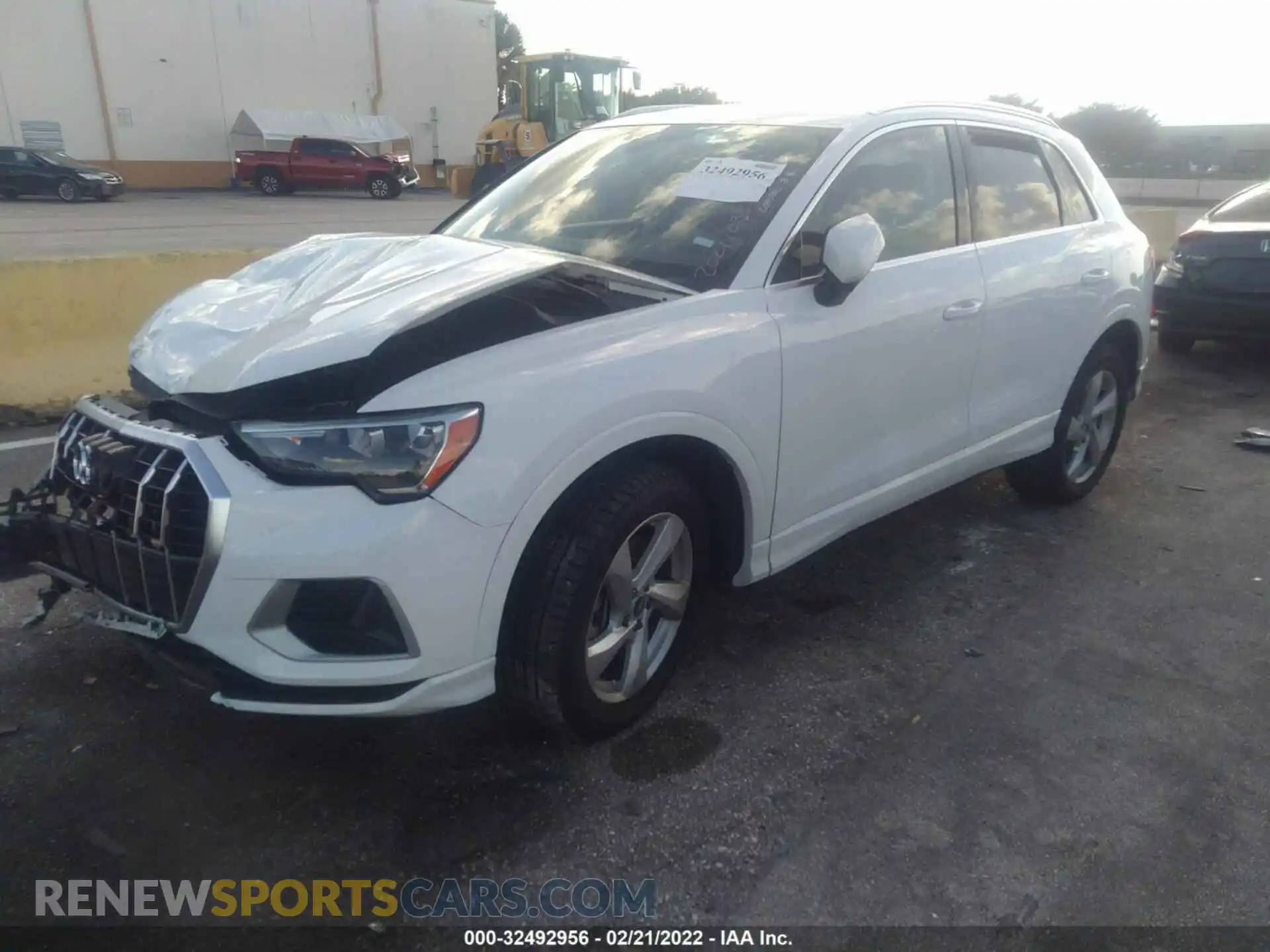 2 Photograph of a damaged car WA1AUCF34M1100351 AUDI Q3 2021